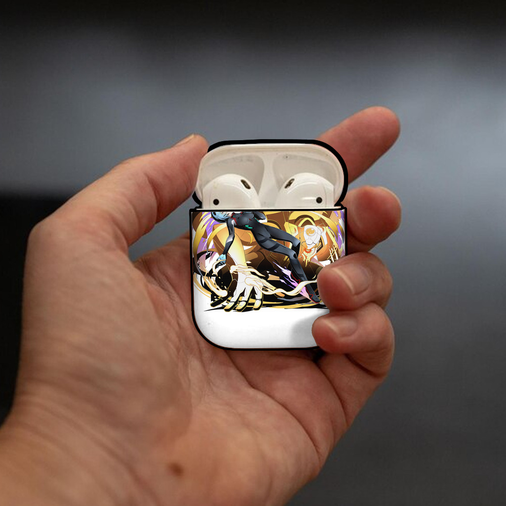 EVA 新世紀エヴァンゲリオン AirPods 第2世代保護ケース ハードシェル ブラック 耐衝撃・防指紋・カラビナ付き