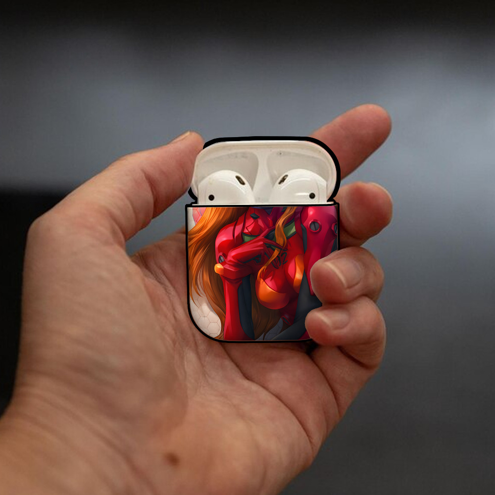 EVA 新世紀エヴァンゲリオン AirPods 第2世代保護ケース ハードシェル ブラック 耐衝撃・防指紋・カラビナ付き