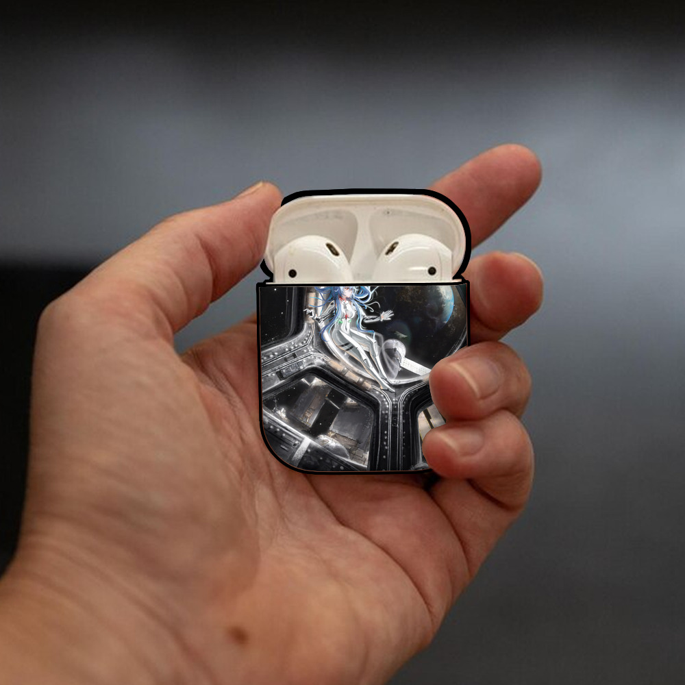 EVA 新世紀エヴァンゲリオン AirPods 第2世代保護ケース ハードシェル ブラック 耐衝撃・防指紋・カラビナ付き