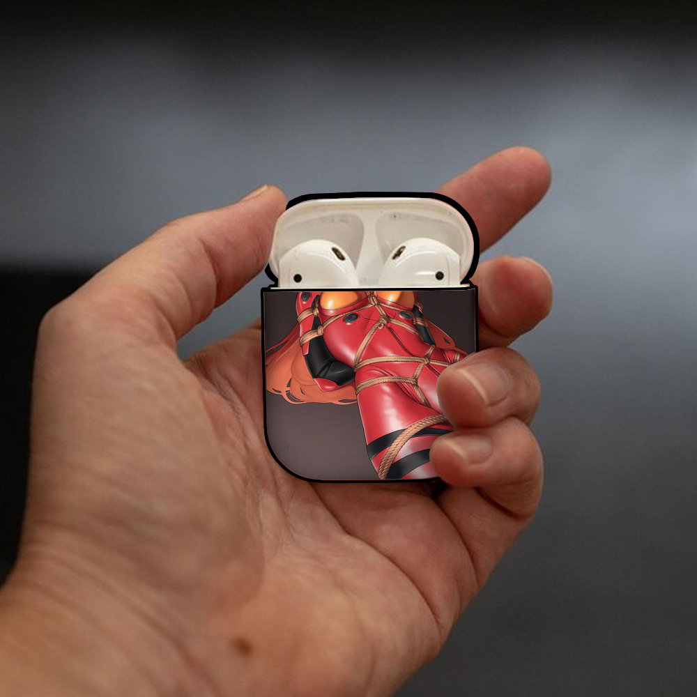 EVA 新世紀エヴァンゲリオン AirPods 第2世代保護ケース ハードシェル ブラック 耐衝撃・防指紋・カラビナ付き