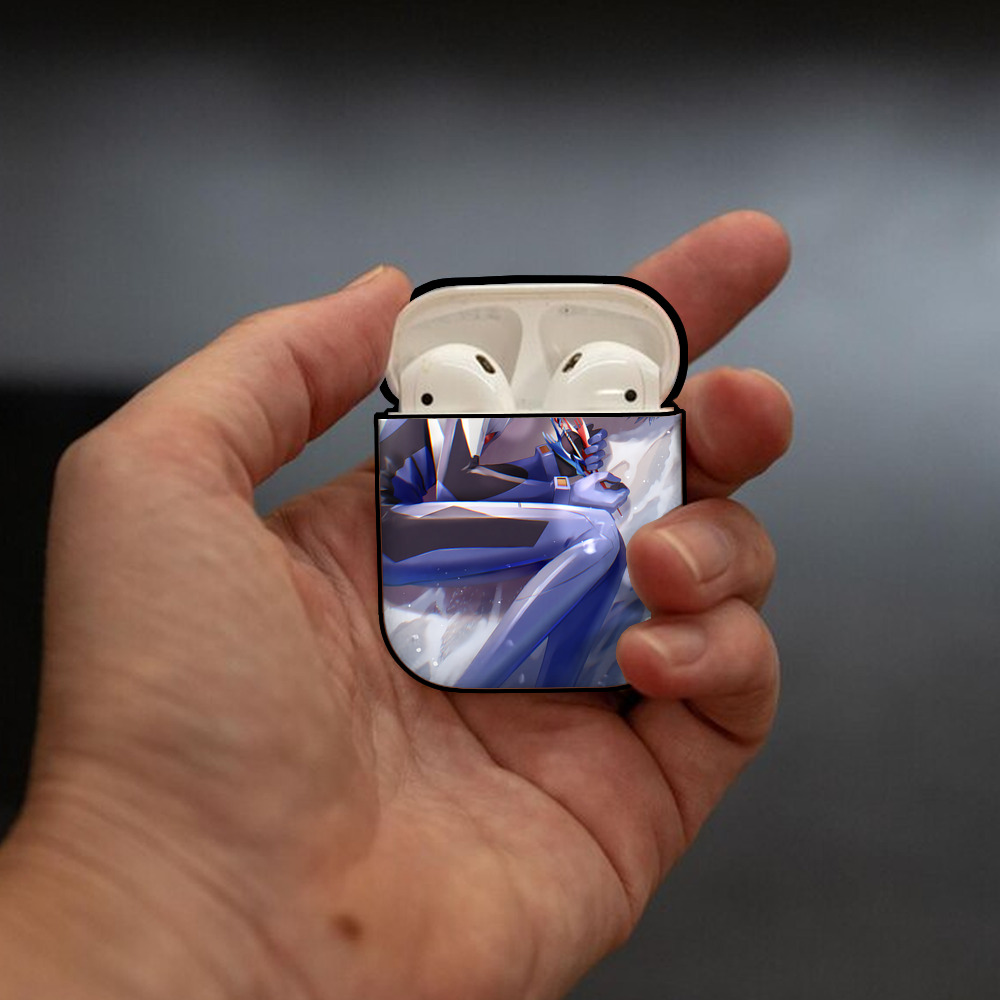 EVA 新世紀エヴァンゲリオン AirPods 第2世代保護ケース ハードシェル ブラック 耐衝撃・防指紋・カラビナ付き