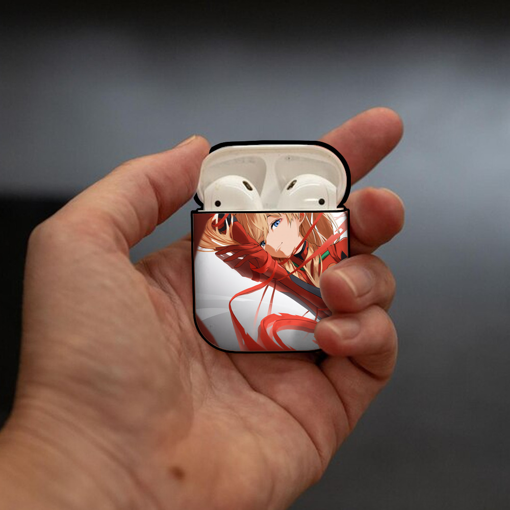 EVA 新世紀エヴァンゲリオン AirPods 第2世代保護ケース ハードシェル ブラック 耐衝撃・防指紋・カラビナ付き