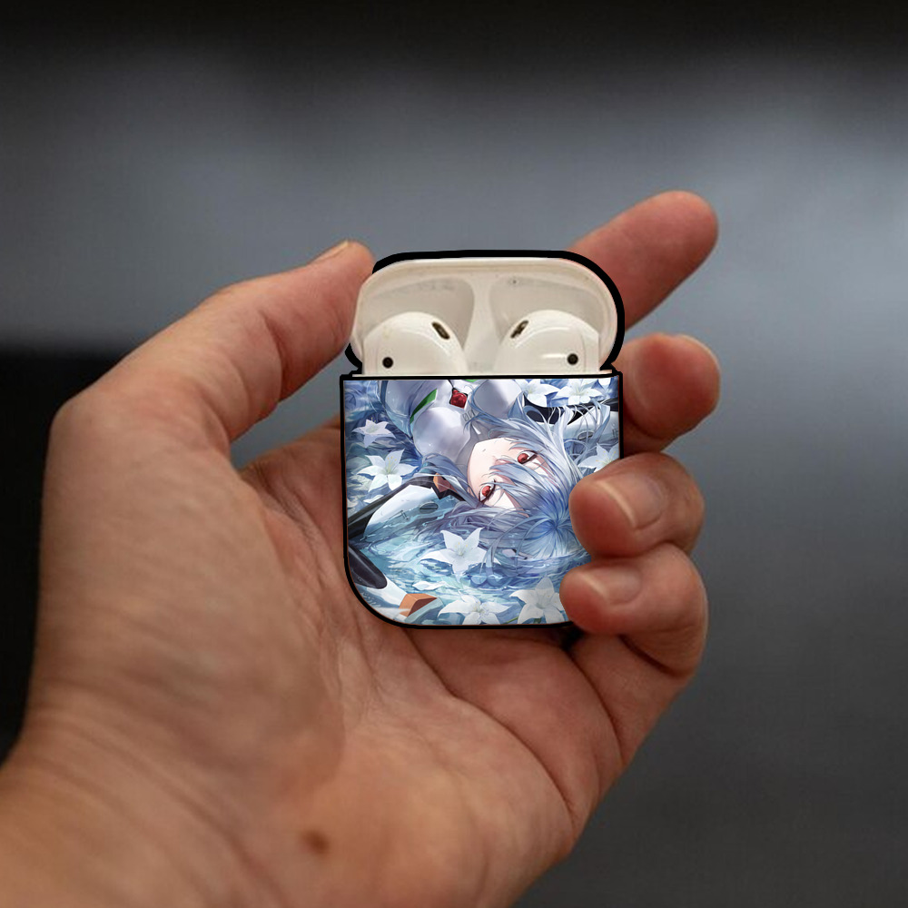 EVA 新世紀エヴァンゲリオン AirPods 第2世代保護ケース ハードシェル ブラック 耐衝撃・防指紋・カラビナ付き