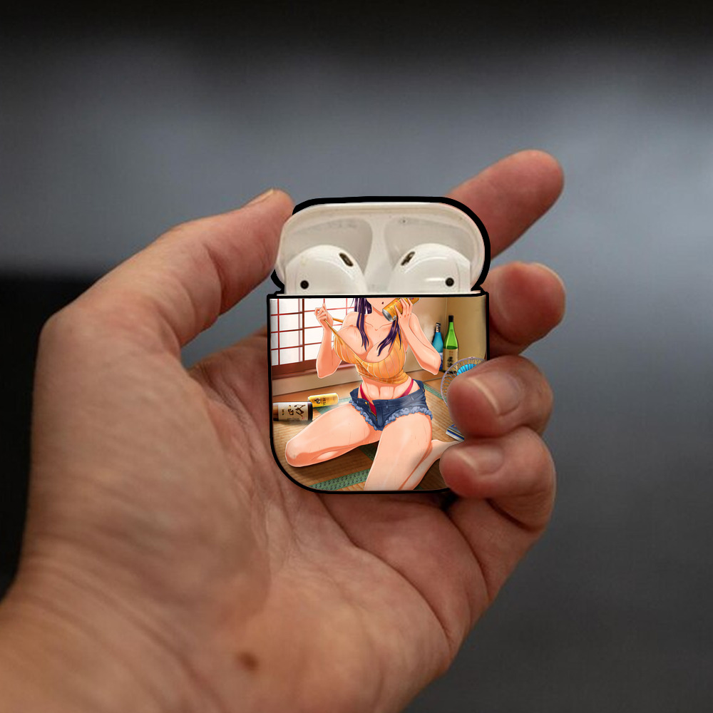 EVA 新世紀エヴァンゲリオン AirPods 第2世代保護ケース ハードシェル ブラック 耐衝撃・防指紋・カラビナ付き