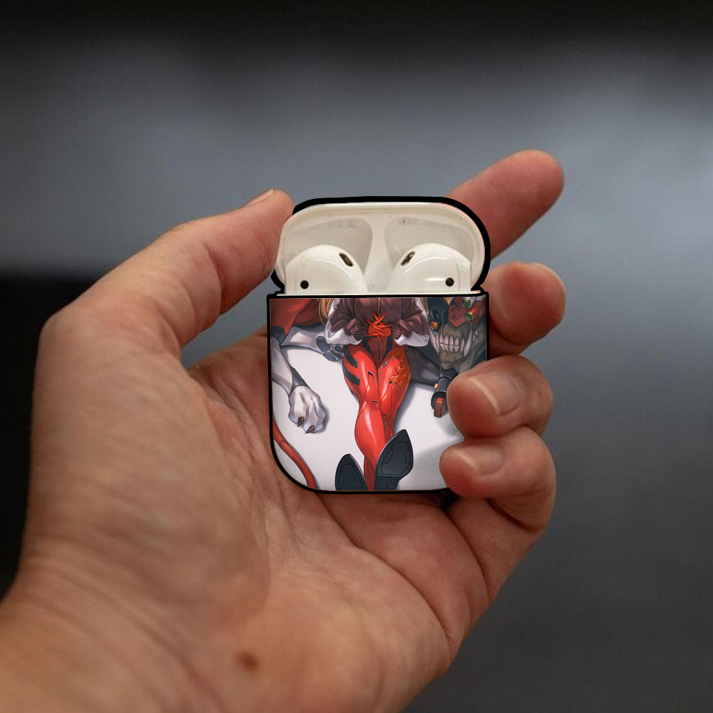 EVA 新世紀エヴァンゲリオン AirPods 第2世代保護ケース ハードシェル ブラック 耐衝撃・防指紋・カラビナ付き