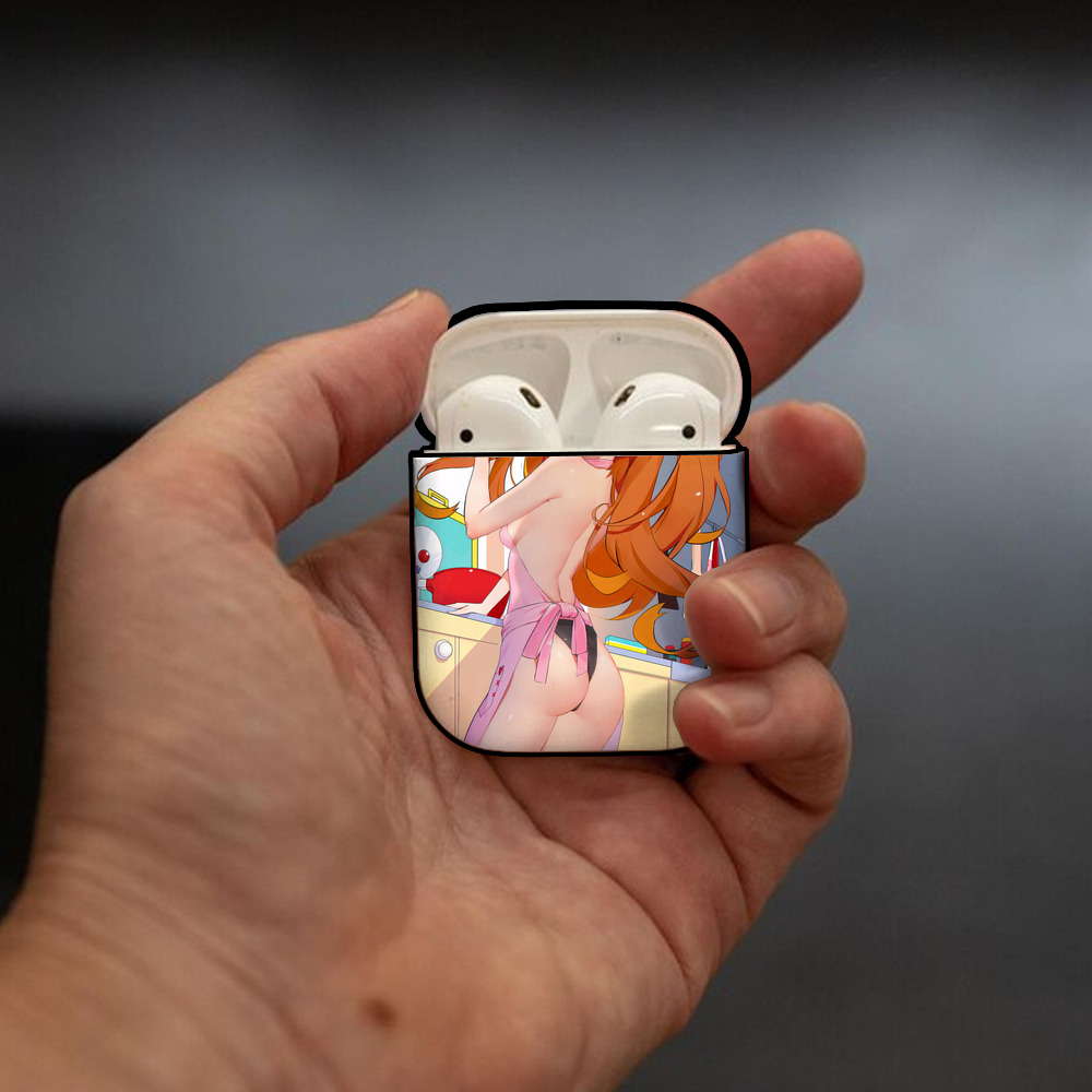 EVA 新世紀エヴァンゲリオン AirPods 第2世代保護ケース ハードシェル ブラック 耐衝撃・防指紋・カラビナ付き