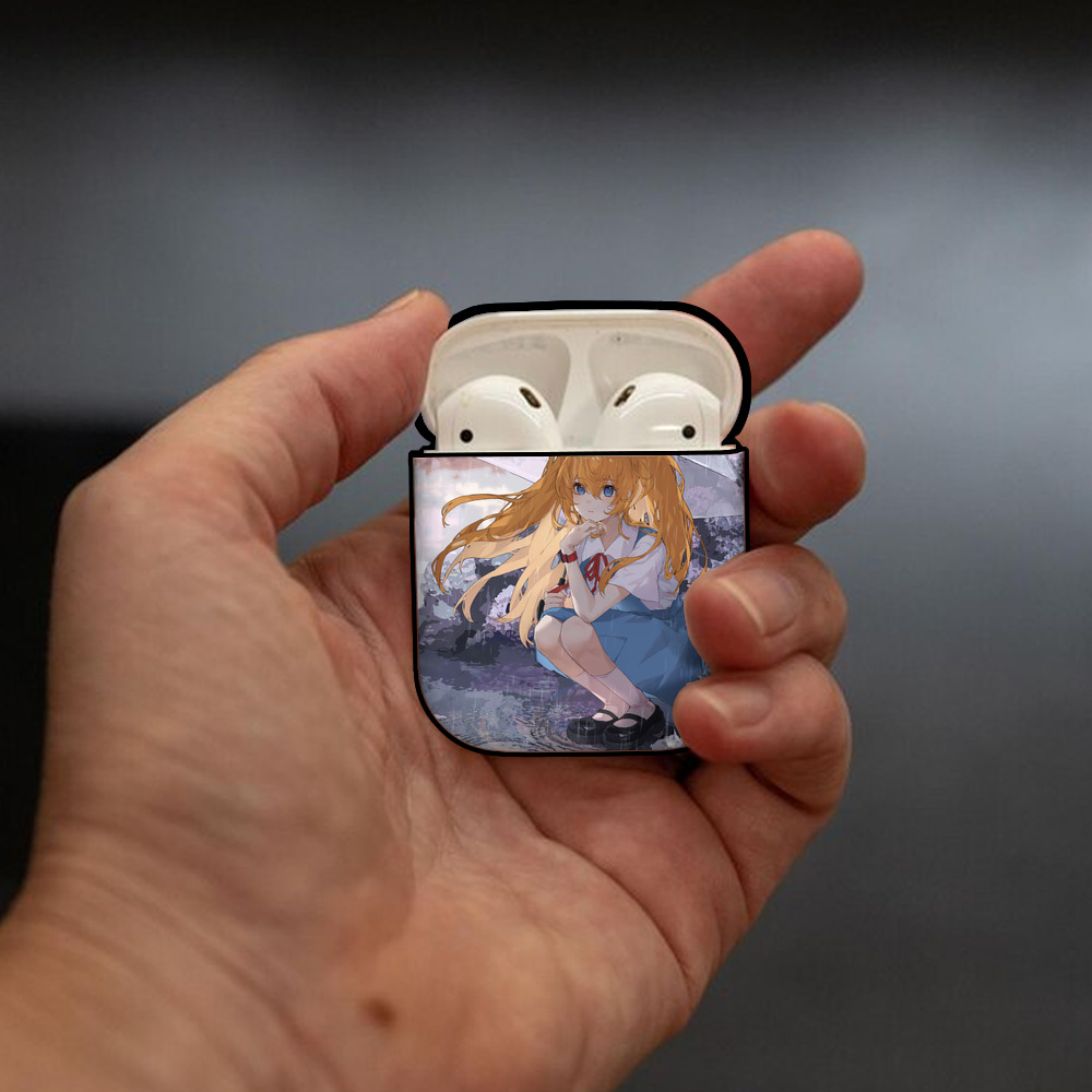EVA 新世紀エヴァンゲリオン AirPods 第2世代保護ケース ハードシェル ブラック 耐衝撃・防指紋・カラビナ付き