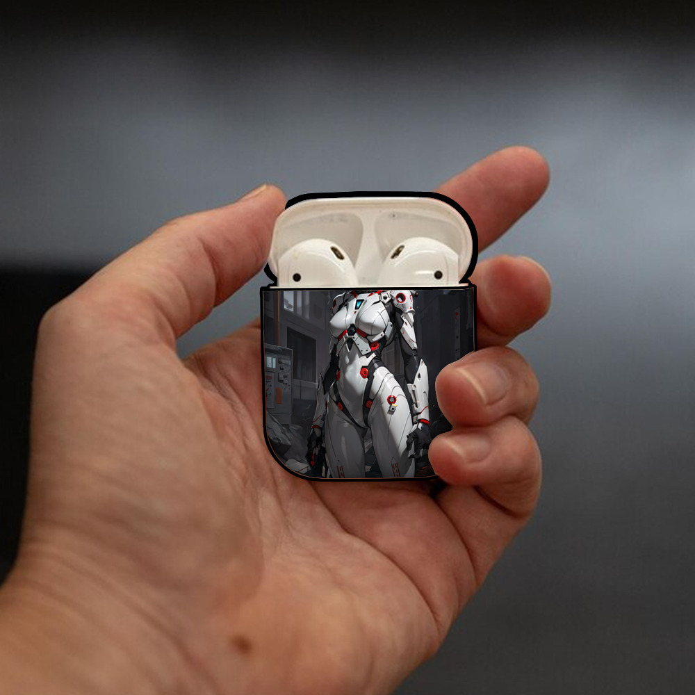 EVA 新世紀エヴァンゲリオン AirPods 第2世代保護ケース ハードシェル ブラック 耐衝撃・防指紋・カラビナ付き