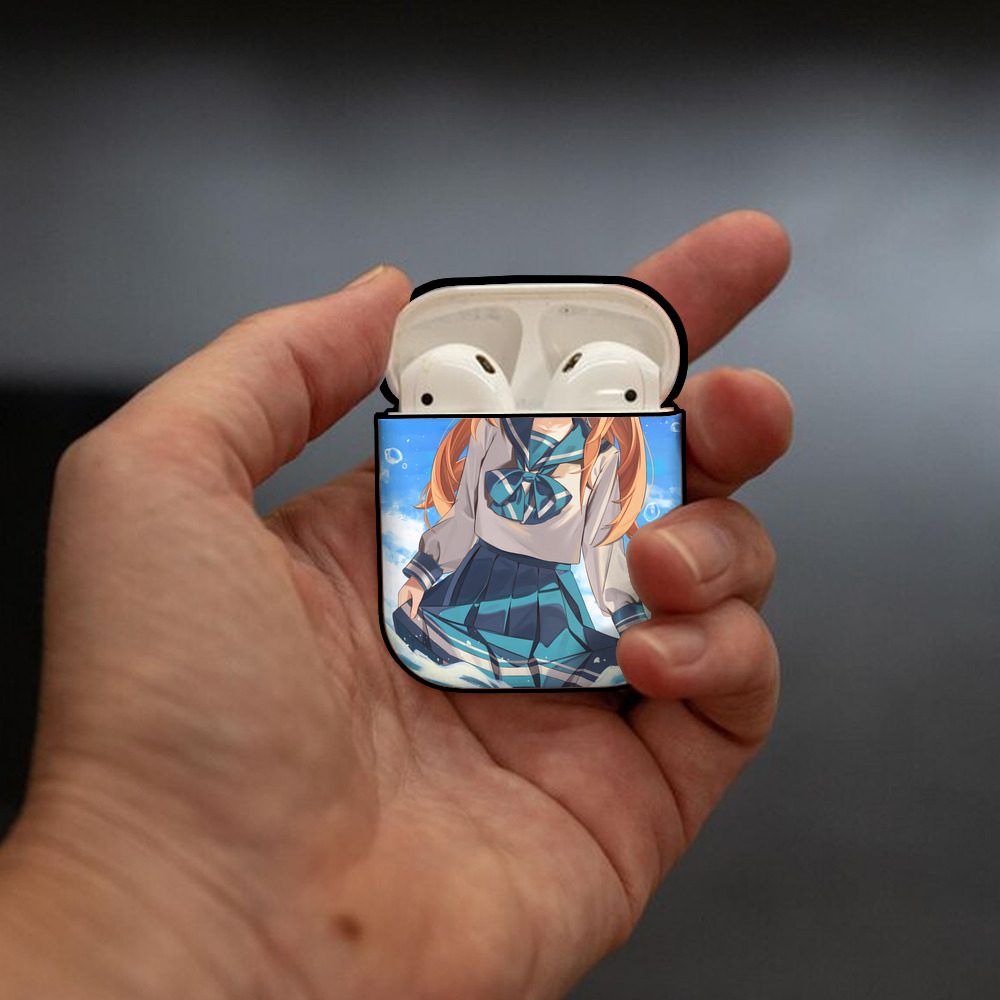 EVA 新世紀エヴァンゲリオン AirPods 第2世代保護ケース ハードシェル ブラック 耐衝撃・防指紋・カラビナ付き