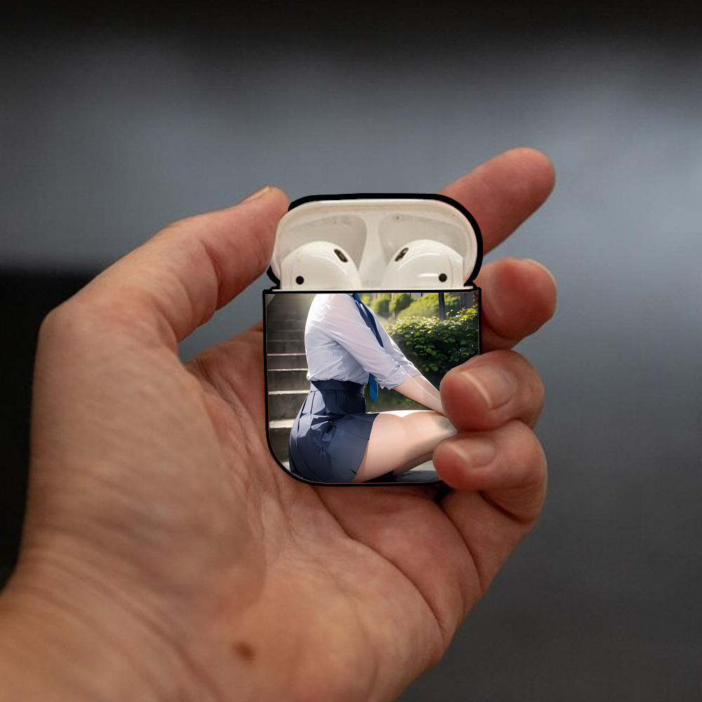 EVA 新世紀エヴァンゲリオン AirPods 第2世代保護ケース ハードシェル ブラック 耐衝撃・防指紋・カラビナ付き