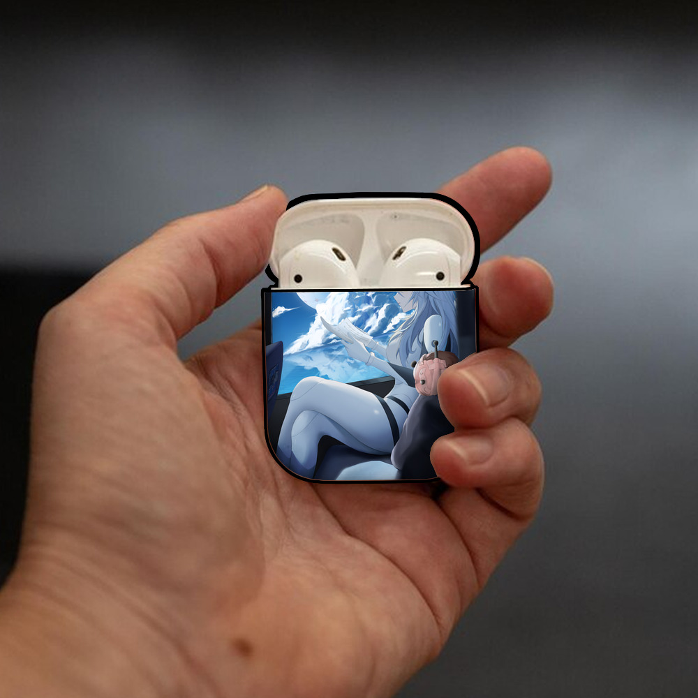 EVA 新世紀エヴァンゲリオン AirPods 第2世代保護ケース ハードシェル ブラック 耐衝撃・防指紋・カラビナ付き