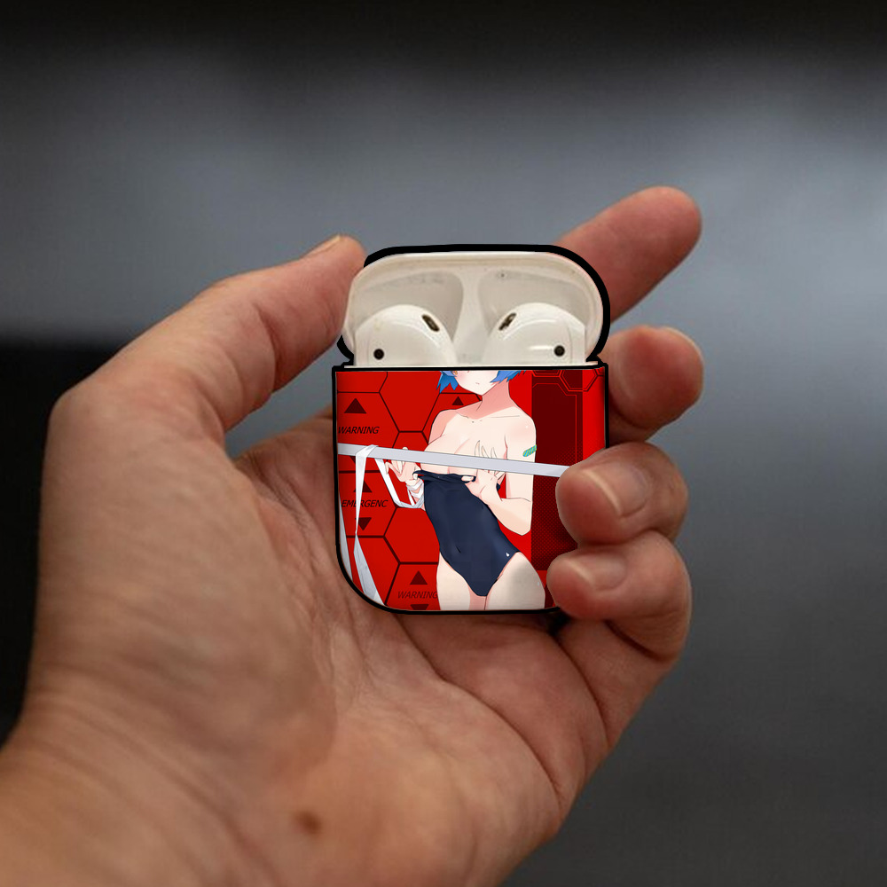 EVA 新世紀エヴァンゲリオン AirPods 第2世代保護ケース ハードシェル ブラック 耐衝撃・防指紋・カラビナ付き