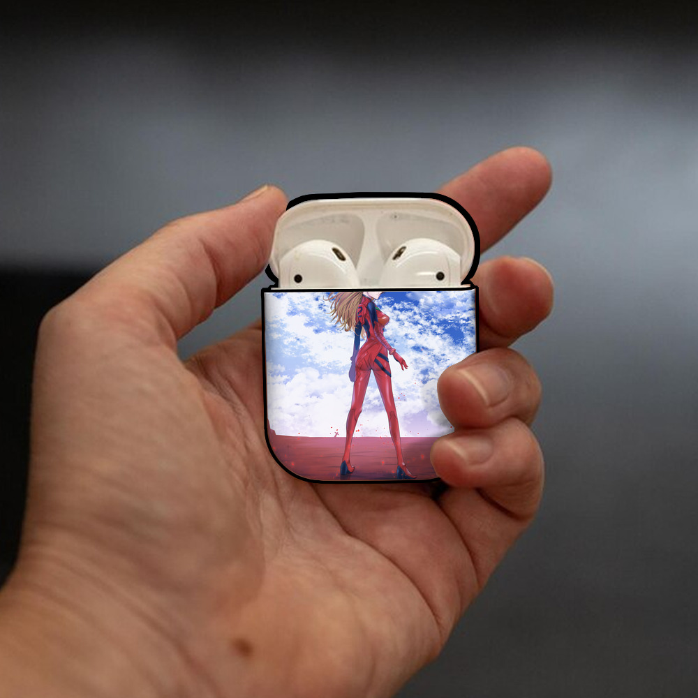 EVA 新世紀エヴァンゲリオン AirPods 第2世代保護ケース ハードシェル ブラック 耐衝撃・防指紋・カラビナ付き