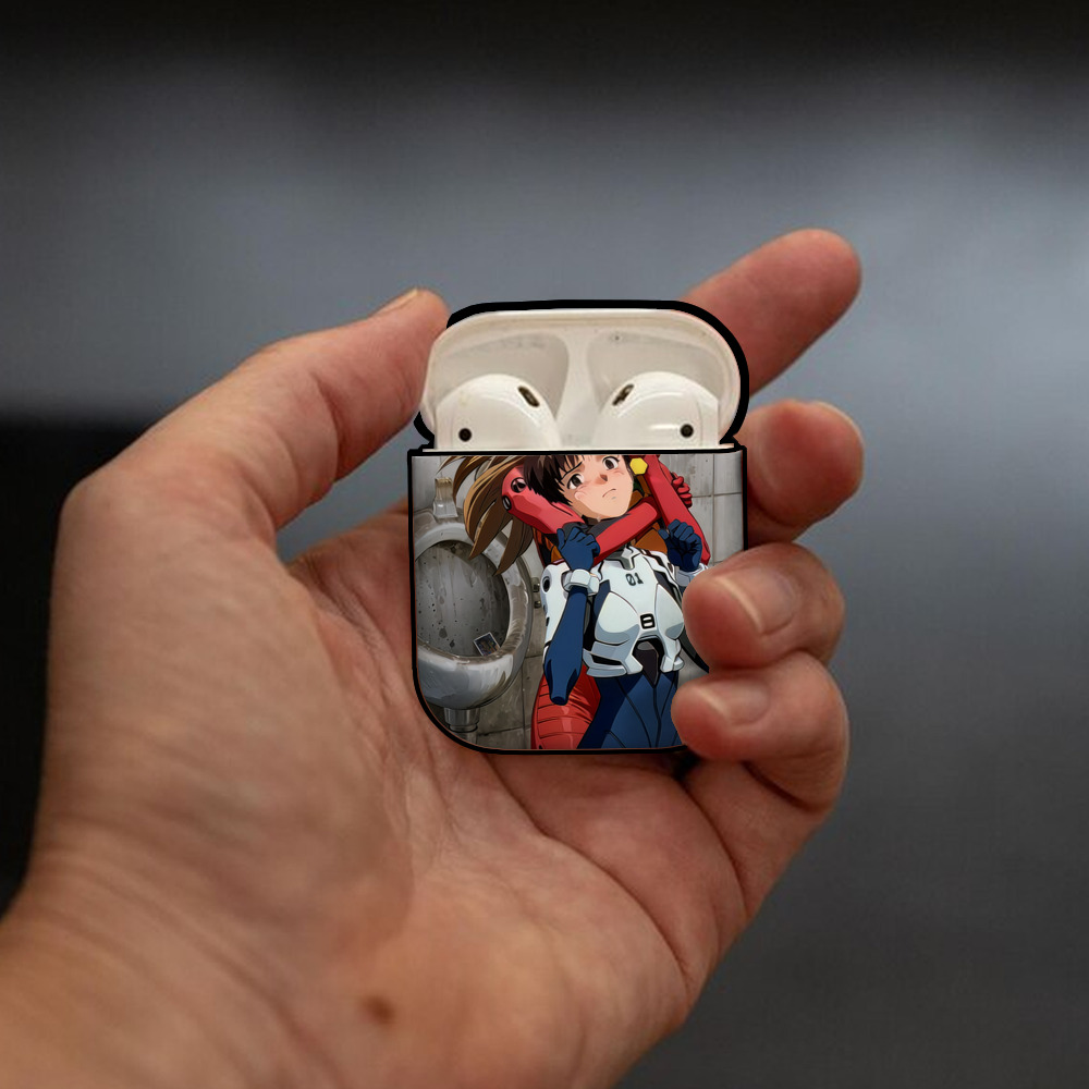 EVA 新世紀エヴァンゲリオン AirPods 第2世代保護ケース ハードシェル ブラック 耐衝撃・防指紋・カラビナ付き