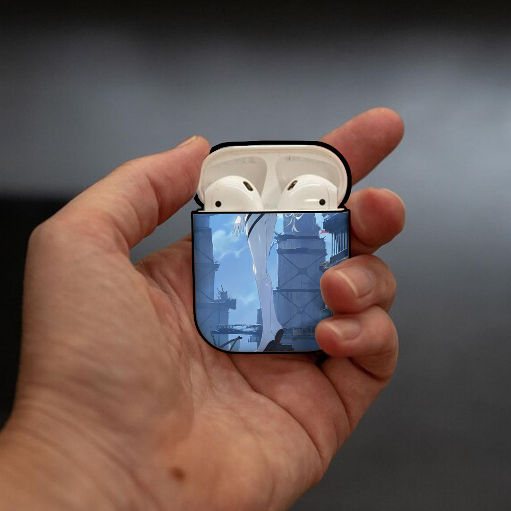 EVA 新世紀エヴァンゲリオン AirPods 第2世代保護ケース ハードシェル ブラック 耐衝撃・防指紋・カラビナ付き