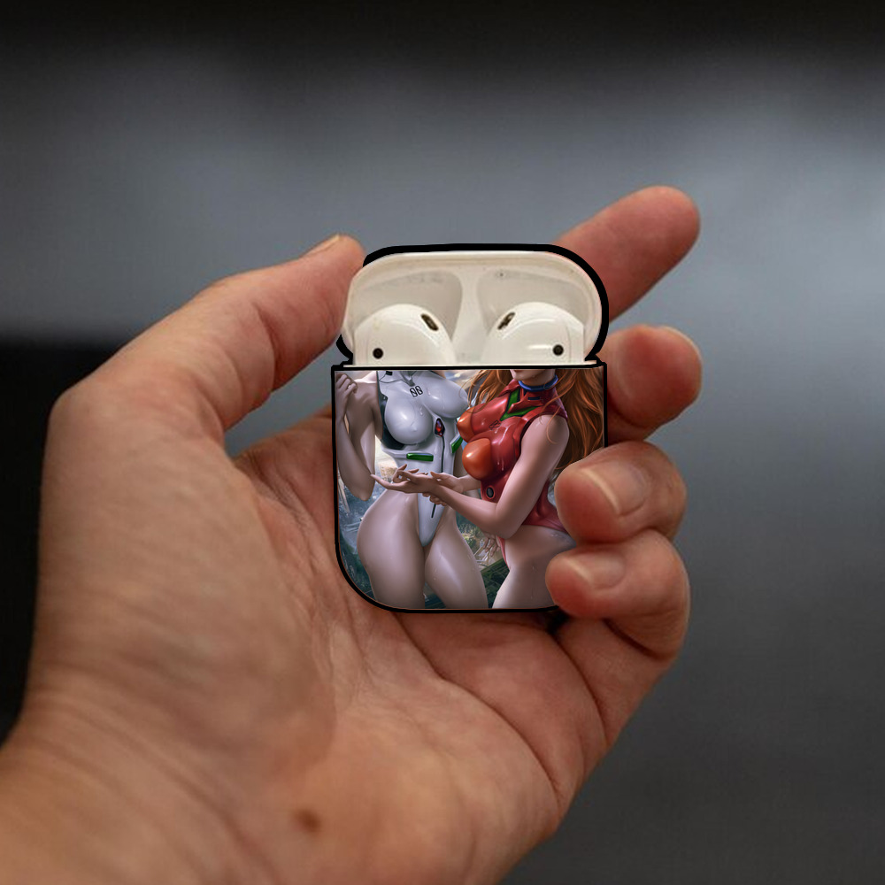 EVA 新世紀エヴァンゲリオン AirPods 第2世代保護ケース ハードシェル ブラック 耐衝撃・防指紋・カラビナ付き