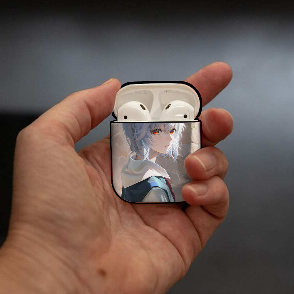 EVA 新世紀エヴァンゲリオン AirPods 第2世代保護ケース ハードシェル ブラック 耐衝撃・防指紋・カラビナ付き