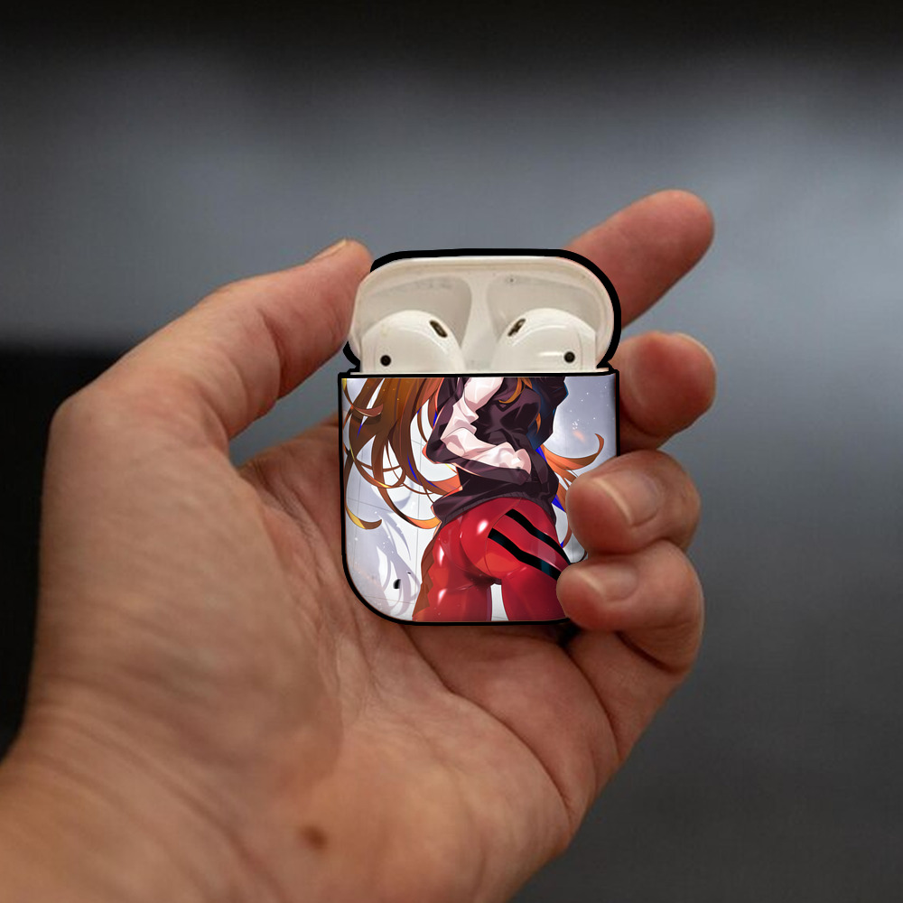 EVA 新世紀エヴァンゲリオン AirPods 第2世代保護ケース ハードシェル ブラック 耐衝撃・防指紋・カラビナ付き