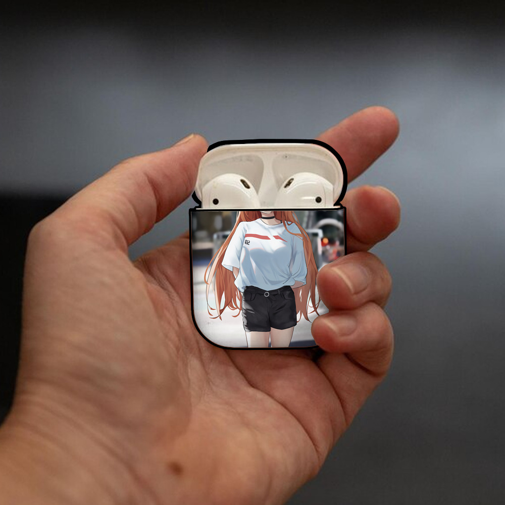 EVA 新世紀エヴァンゲリオン AirPods 第2世代保護ケース ハードシェル ブラック 耐衝撃・防指紋・カラビナ付き