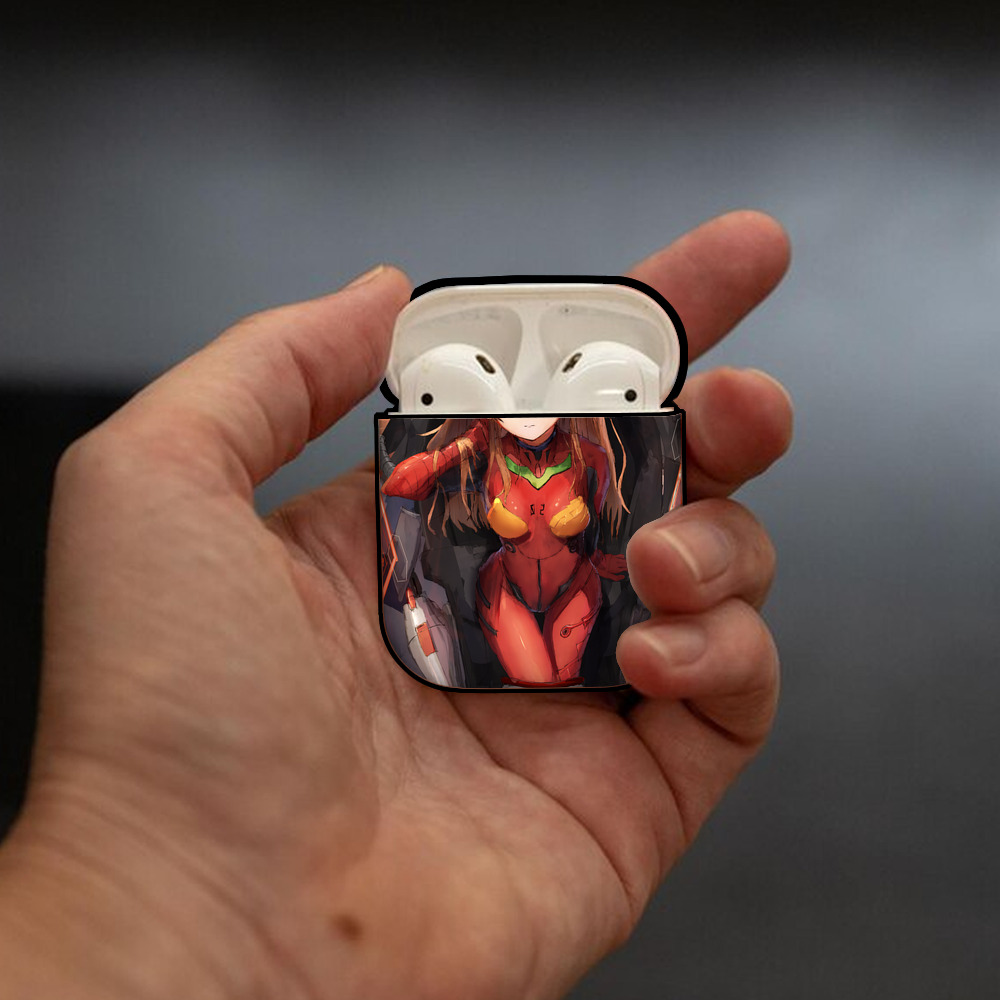 EVA 新世紀エヴァンゲリオン AirPods 第2世代保護ケース ハードシェル ブラック 耐衝撃・防指紋・カラビナ付き