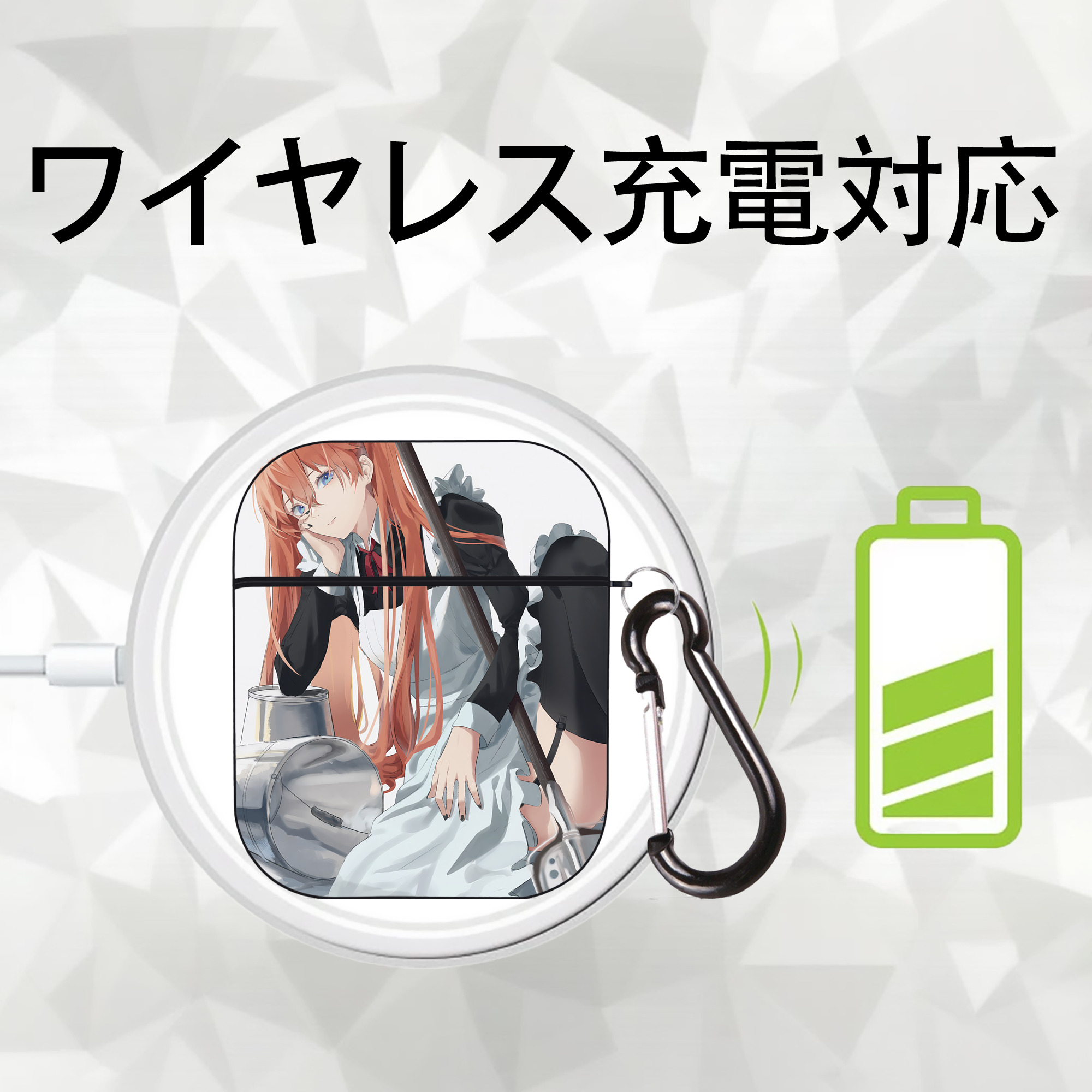 EVA 新世紀エヴァンゲリオン AirPods 第2世代保護ケース ハードシェル ブラック 耐衝撃・防指紋・カラビナ付き