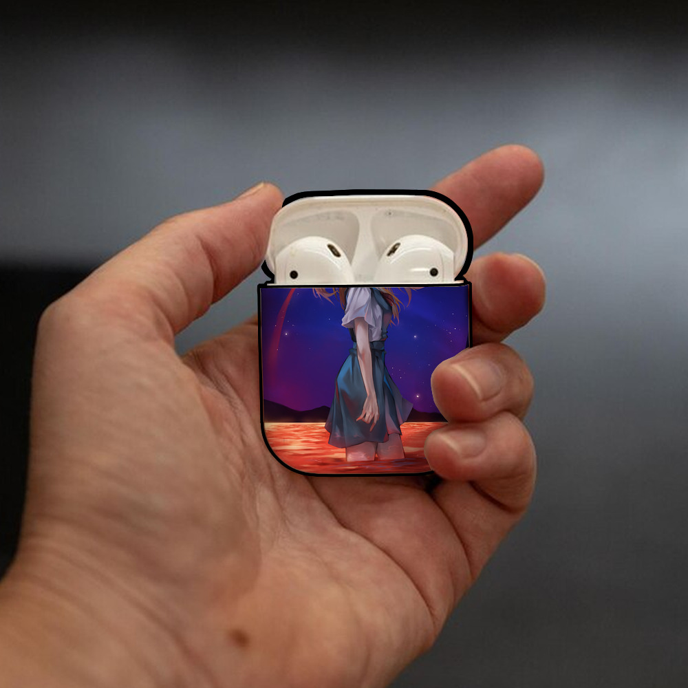 EVA 新世紀エヴァンゲリオン AirPods 第2世代保護ケース ハードシェル ブラック 耐衝撃・防指紋・カラビナ付き
