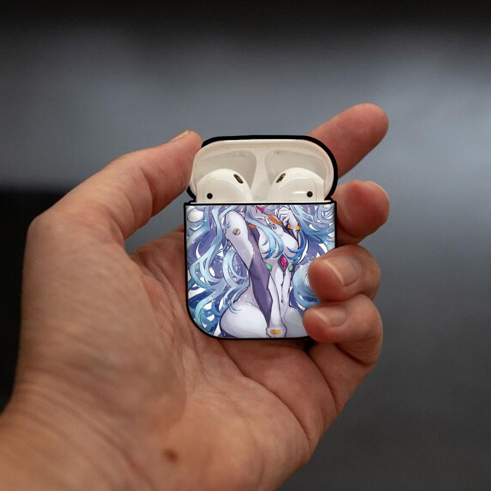 EVA 新世紀エヴァンゲリオン AirPods 第2世代保護ケース ハードシェル ブラック 耐衝撃・防指紋・カラビナ付き