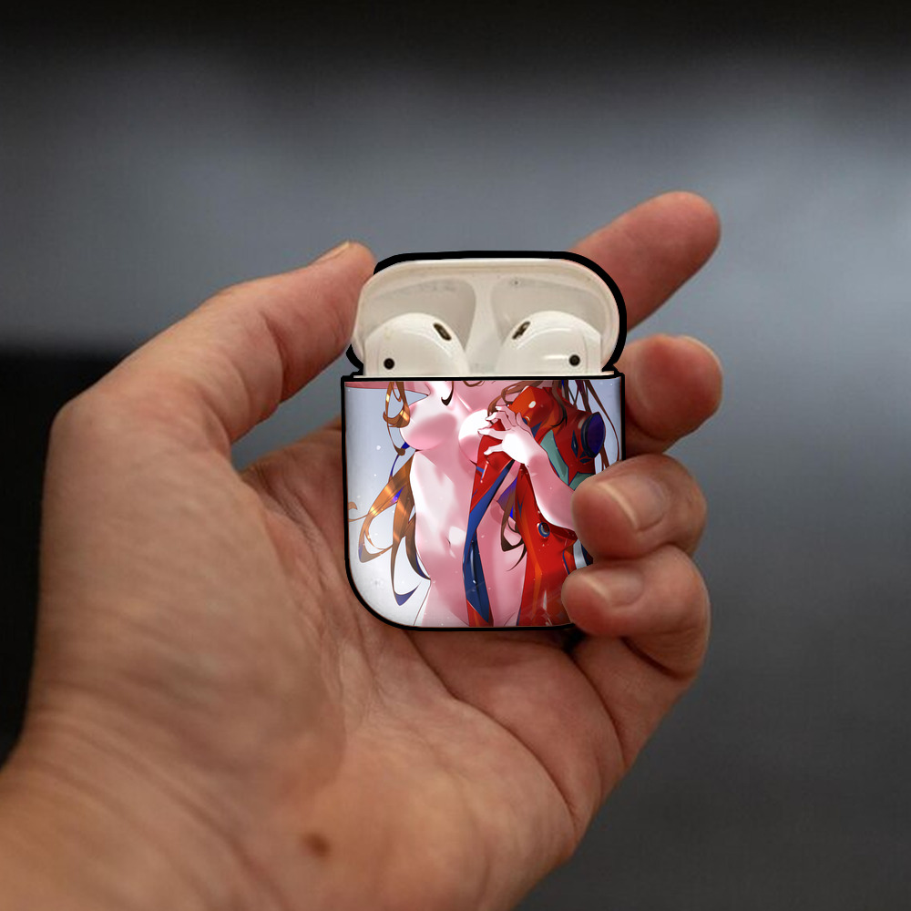 EVA 新世紀エヴァンゲリオン AirPods 第2世代保護ケース ハードシェル ブラック 耐衝撃・防指紋・カラビナ付き