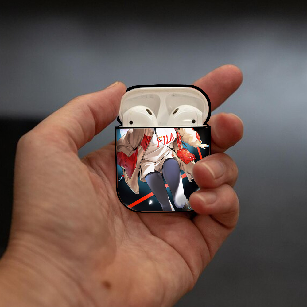 EVA 新世紀エヴァンゲリオン AirPods 第2世代保護ケース ハードシェル ブラック 耐衝撃・防指紋・カラビナ付き