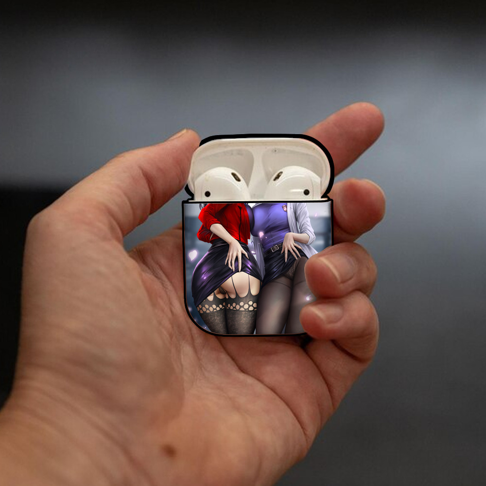 EVA 新世紀エヴァンゲリオン AirPods 第2世代保護ケース ハードシェル ブラック 耐衝撃・防指紋・カラビナ付き