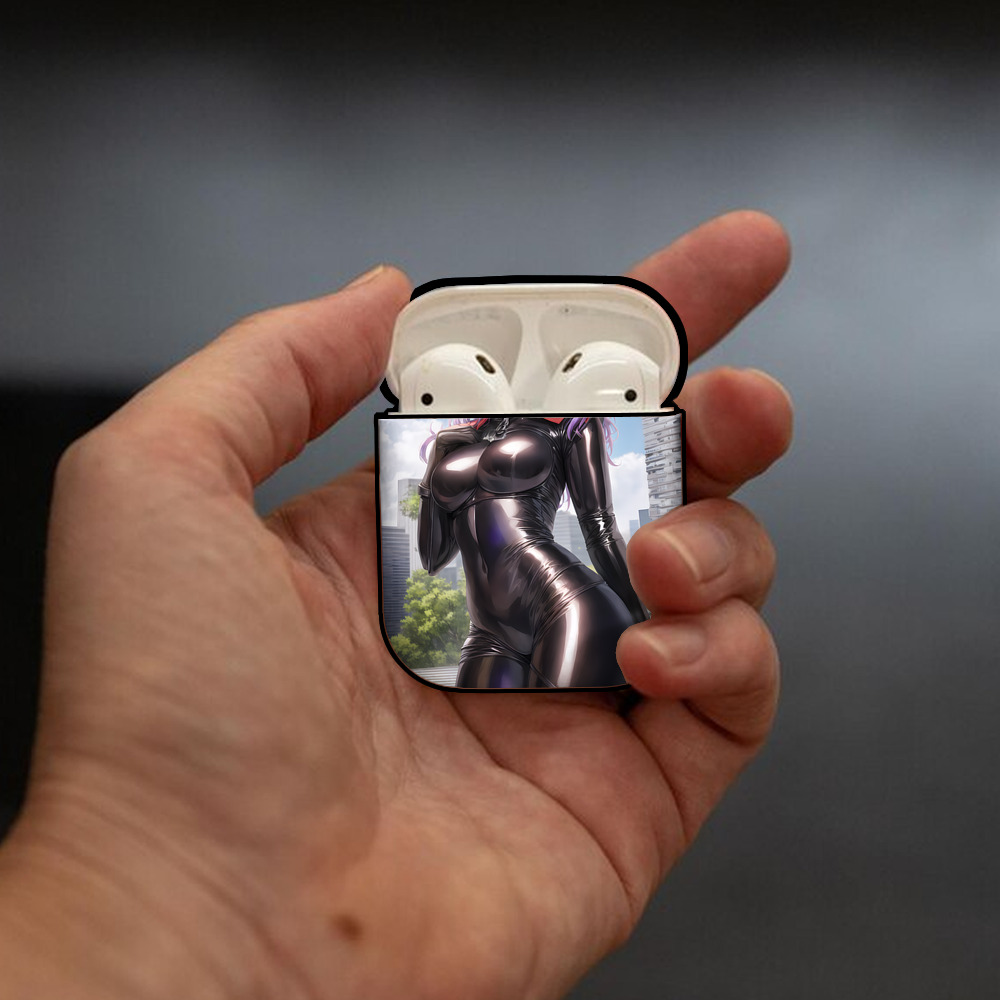 EVA 新世紀エヴァンゲリオン AirPods 第2世代保護ケース ハードシェル ブラック 耐衝撃・防指紋・カラビナ付き