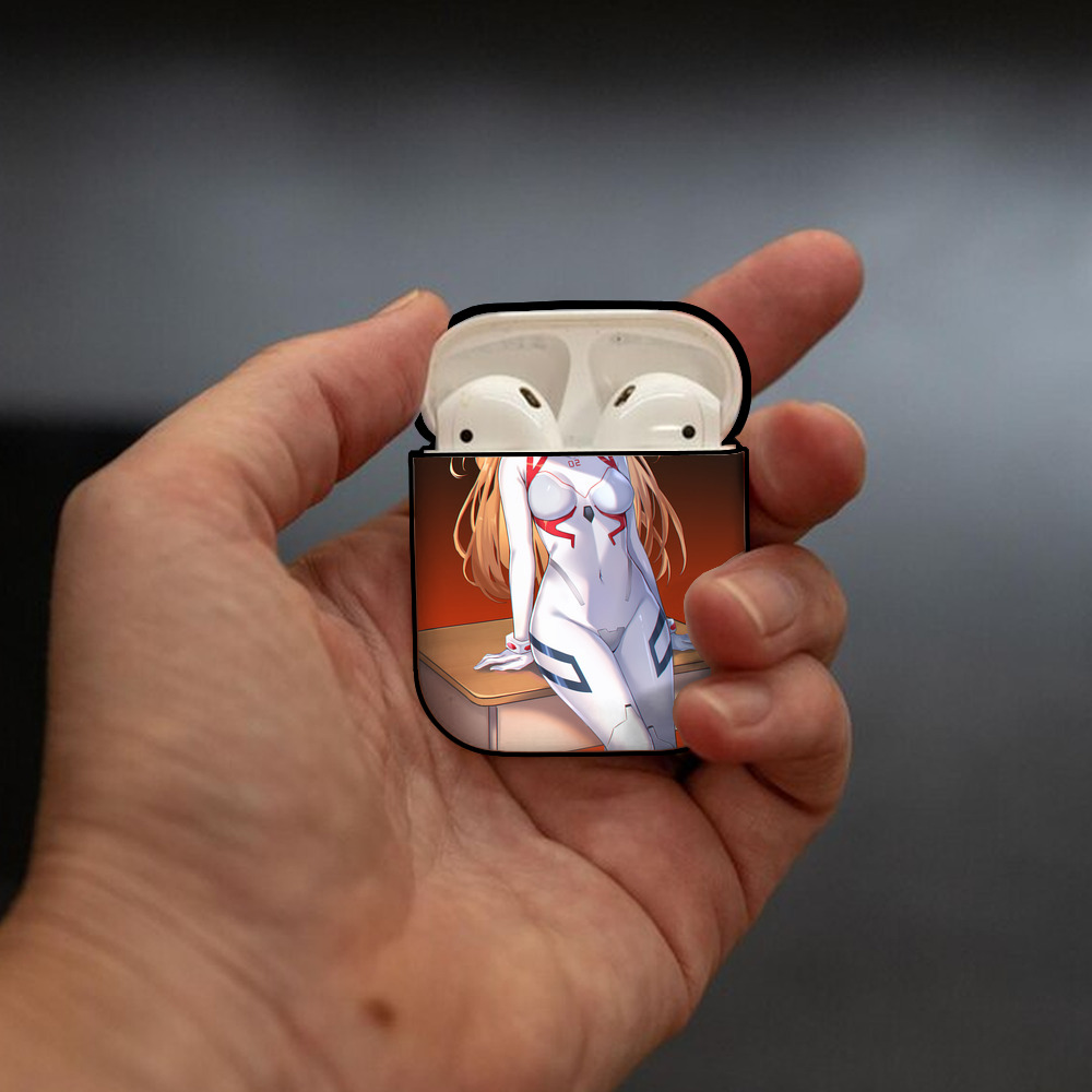 EVA 新世紀エヴァンゲリオン AirPods 第2世代保護ケース ハードシェル ブラック 耐衝撃・防指紋・カラビナ付き