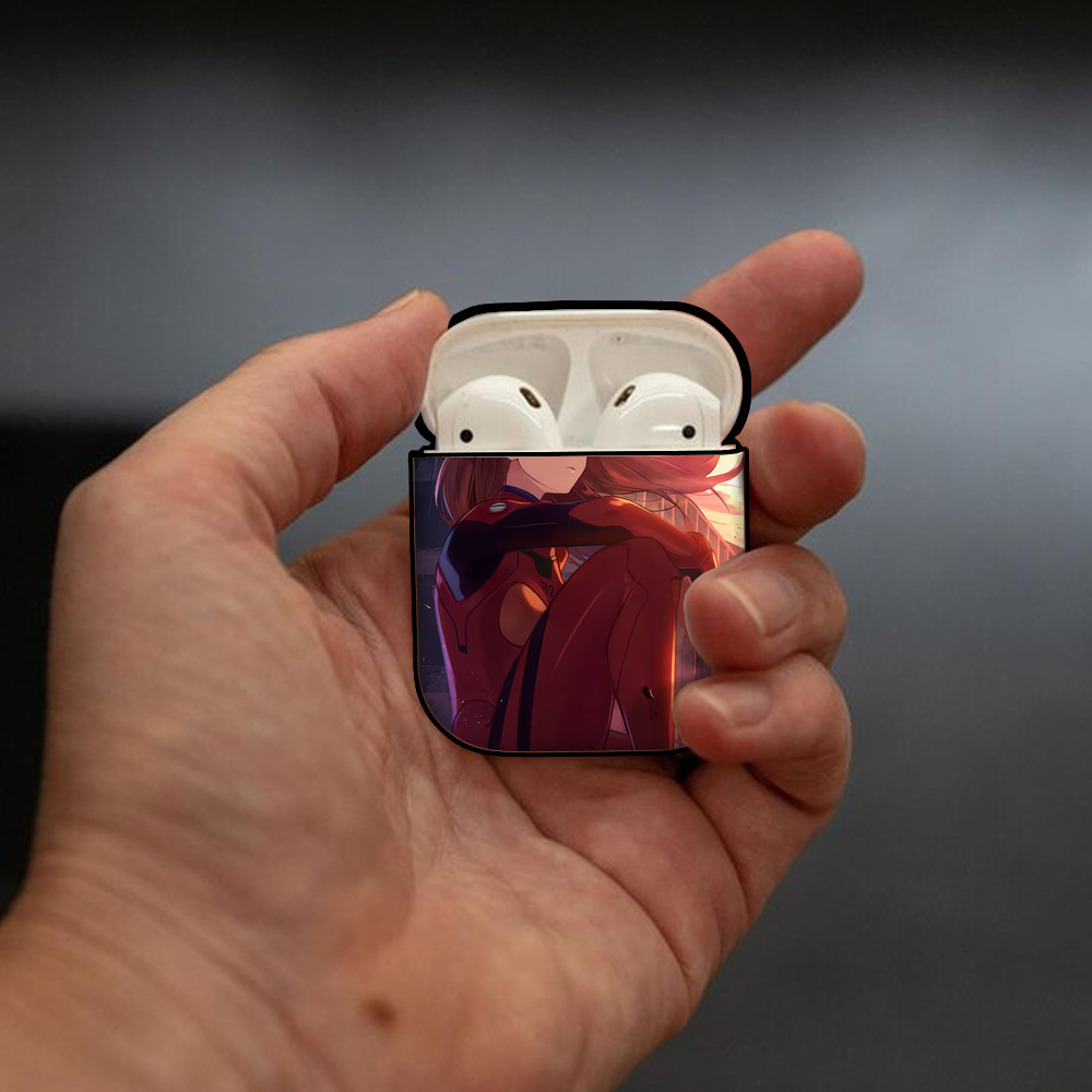 EVA 新世紀エヴァンゲリオン AirPods 第2世代保護ケース ハードシェル ブラック 耐衝撃・防指紋・カラビナ付き