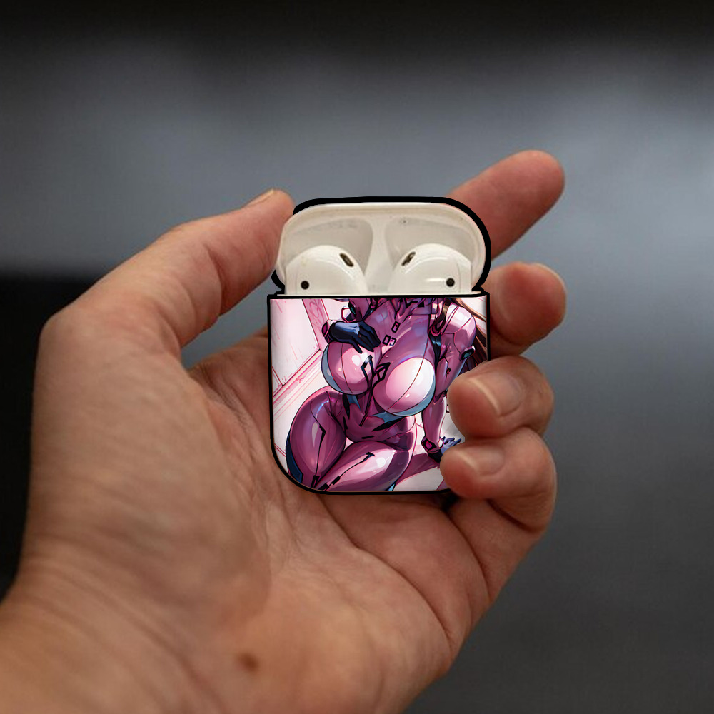 EVA 新世紀エヴァンゲリオン AirPods 第2世代保護ケース ハードシェル ブラック 耐衝撃・防指紋・カラビナ付き