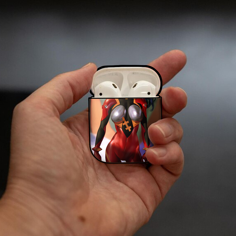 EVA 新世紀エヴァンゲリオン AirPods 第2世代保護ケース ハードシェル ブラック 耐衝撃・防指紋・カラビナ付き