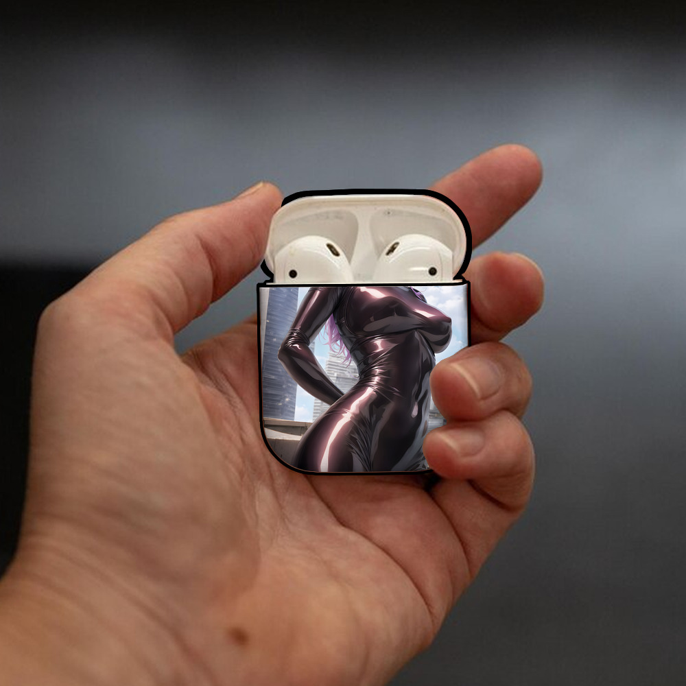 EVA 新世紀エヴァンゲリオン AirPods 第2世代保護ケース ハードシェル ブラック 耐衝撃・防指紋・カラビナ付き