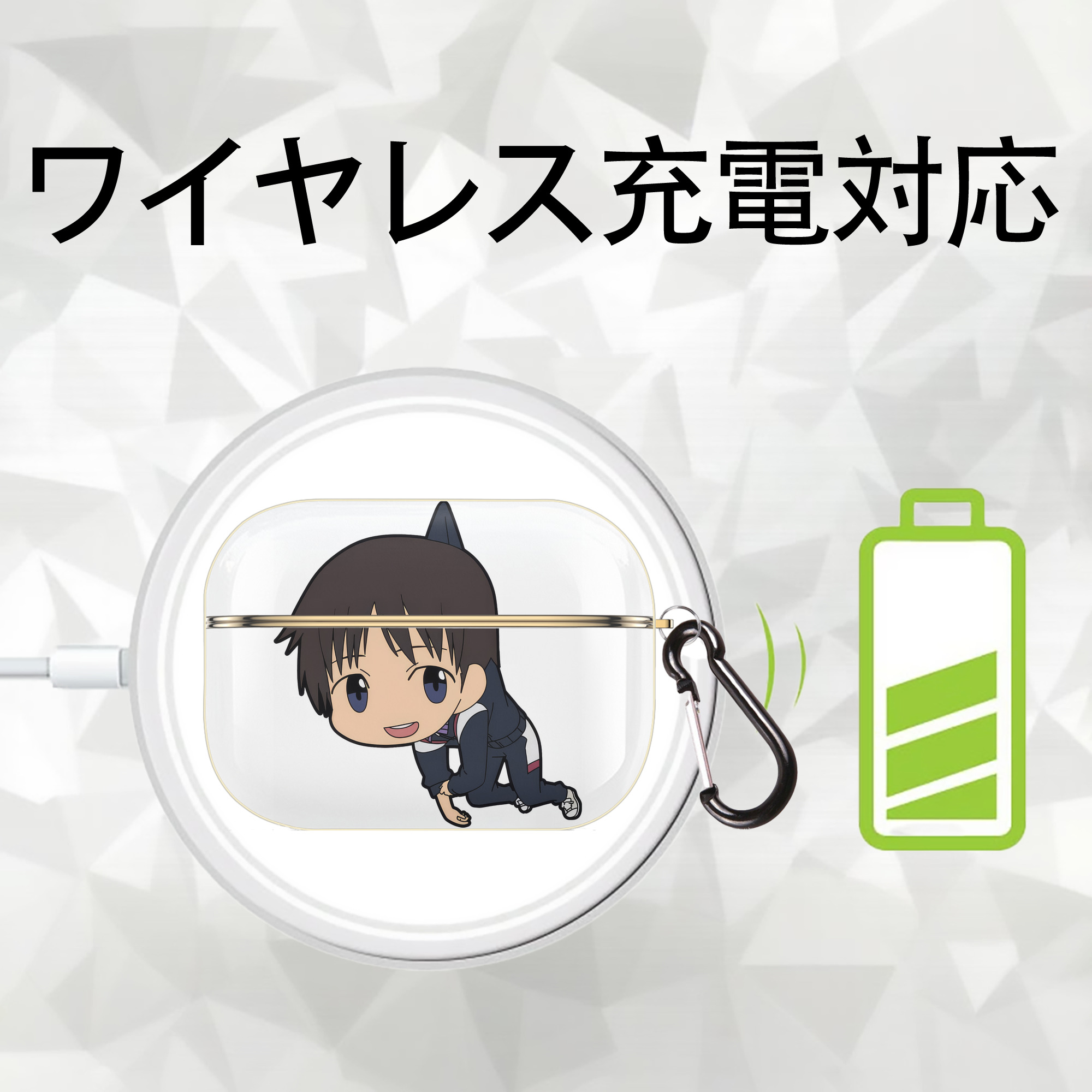 EVA 新世紀エヴァンゲリオン 【AirPods Pro用】ハードシェル保護ケース｜耐衝撃・防指紋・カラビナ付き商品仕様