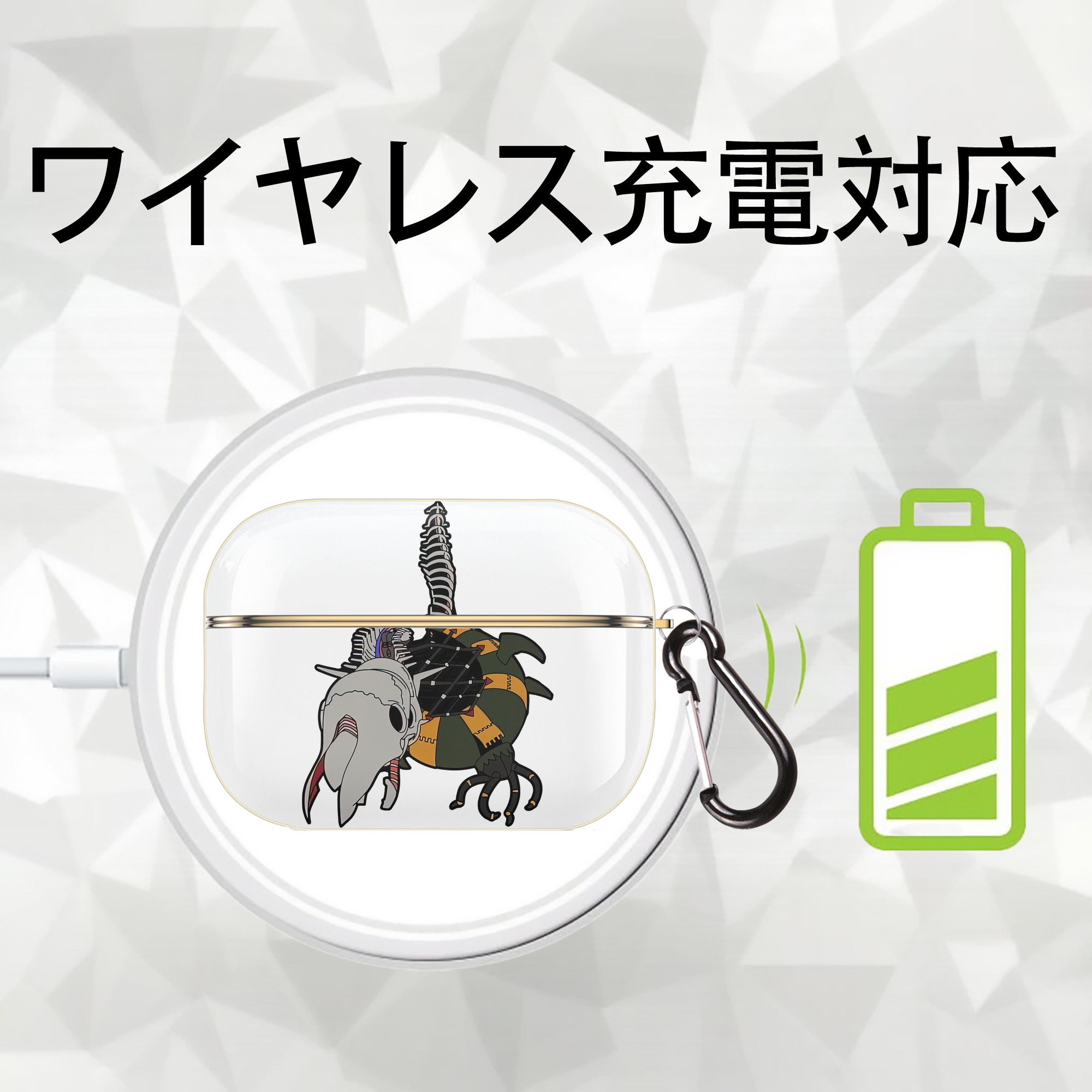 EVA 新世紀エヴァンゲリオン 【AirPods Pro用】ハードシェル保護ケース｜耐衝撃・防指紋・カラビナ付き商品仕様