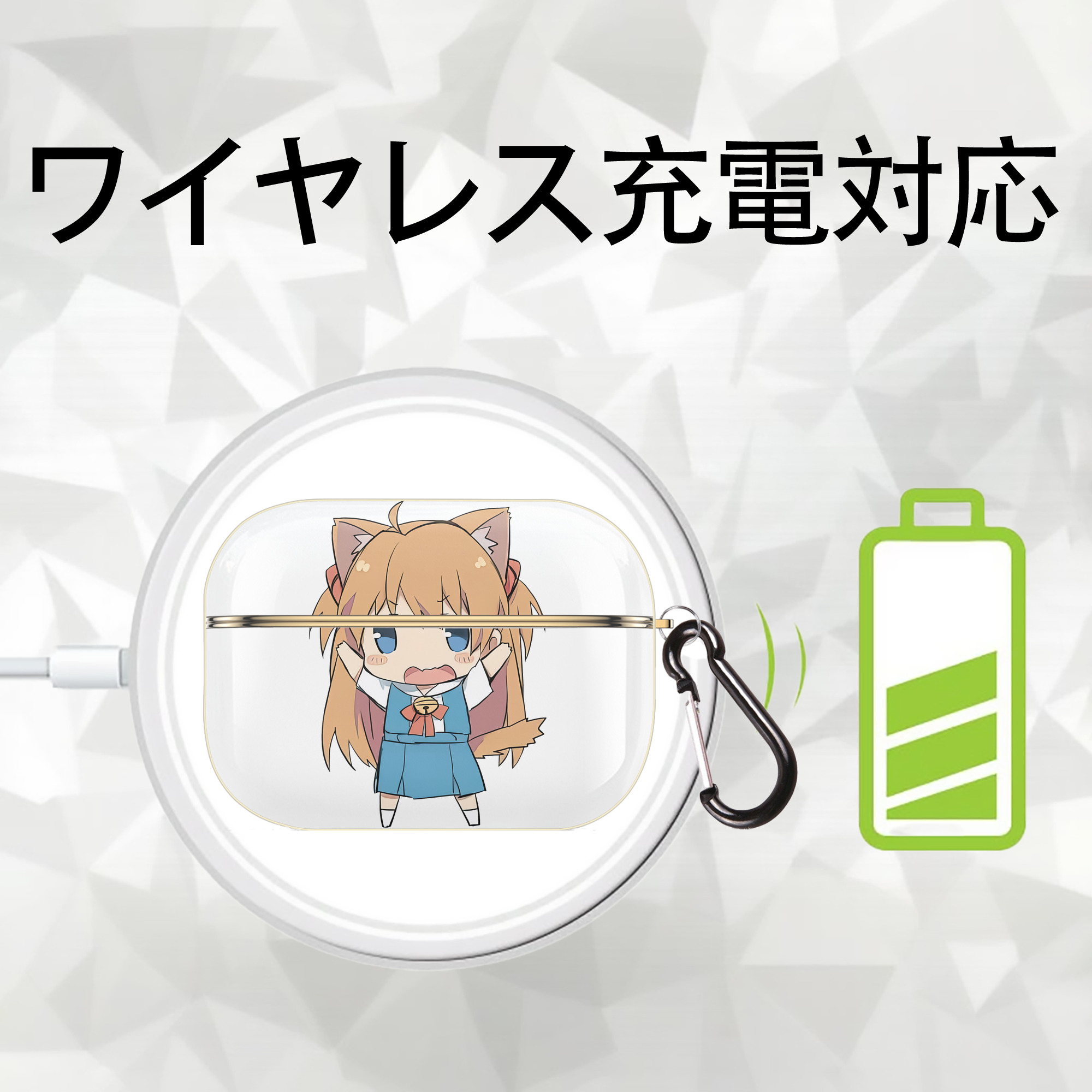 EVA 新世紀エヴァンゲリオン 【AirPods Pro用】ハードシェル保護ケース｜耐衝撃・防指紋・カラビナ付き商品仕様