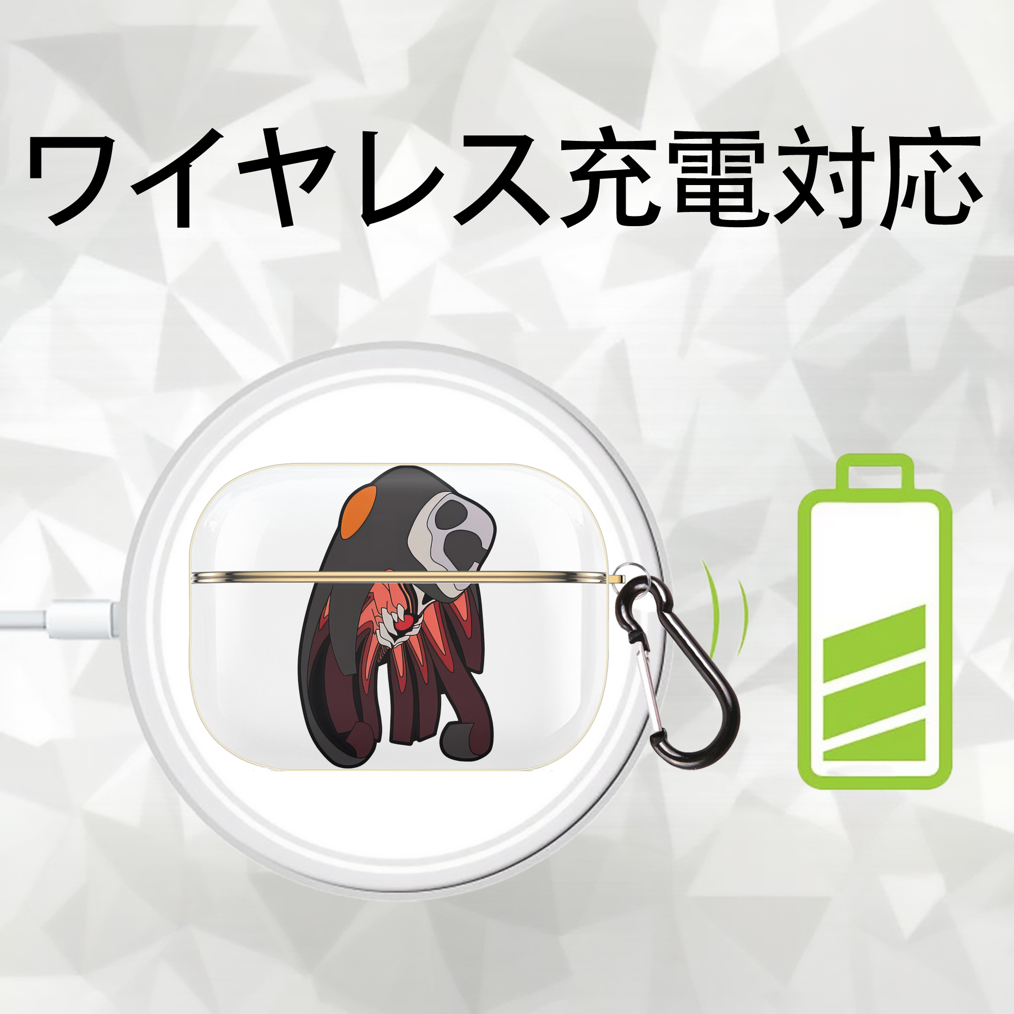 EVA 新世紀エヴァンゲリオン 【AirPods Pro用】ハードシェル保護ケース｜耐衝撃・防指紋・カラビナ付き商品仕様