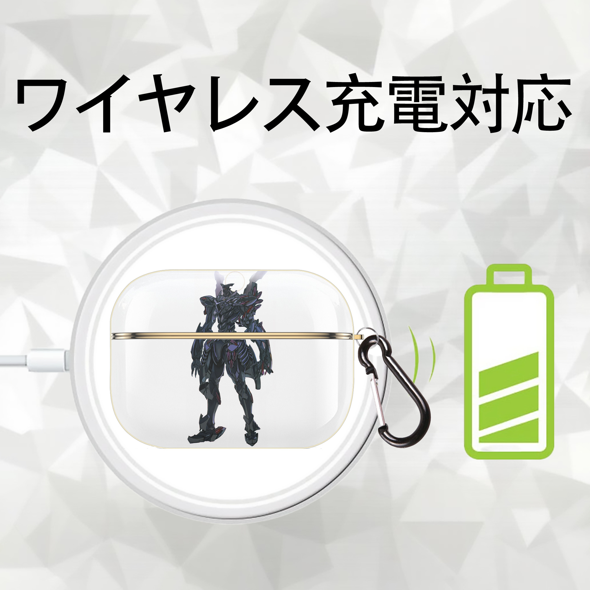 EVA 新世紀エヴァンゲリオン 【AirPods Pro用】ハードシェル保護ケース｜耐衝撃・防指紋・カラビナ付き商品仕様