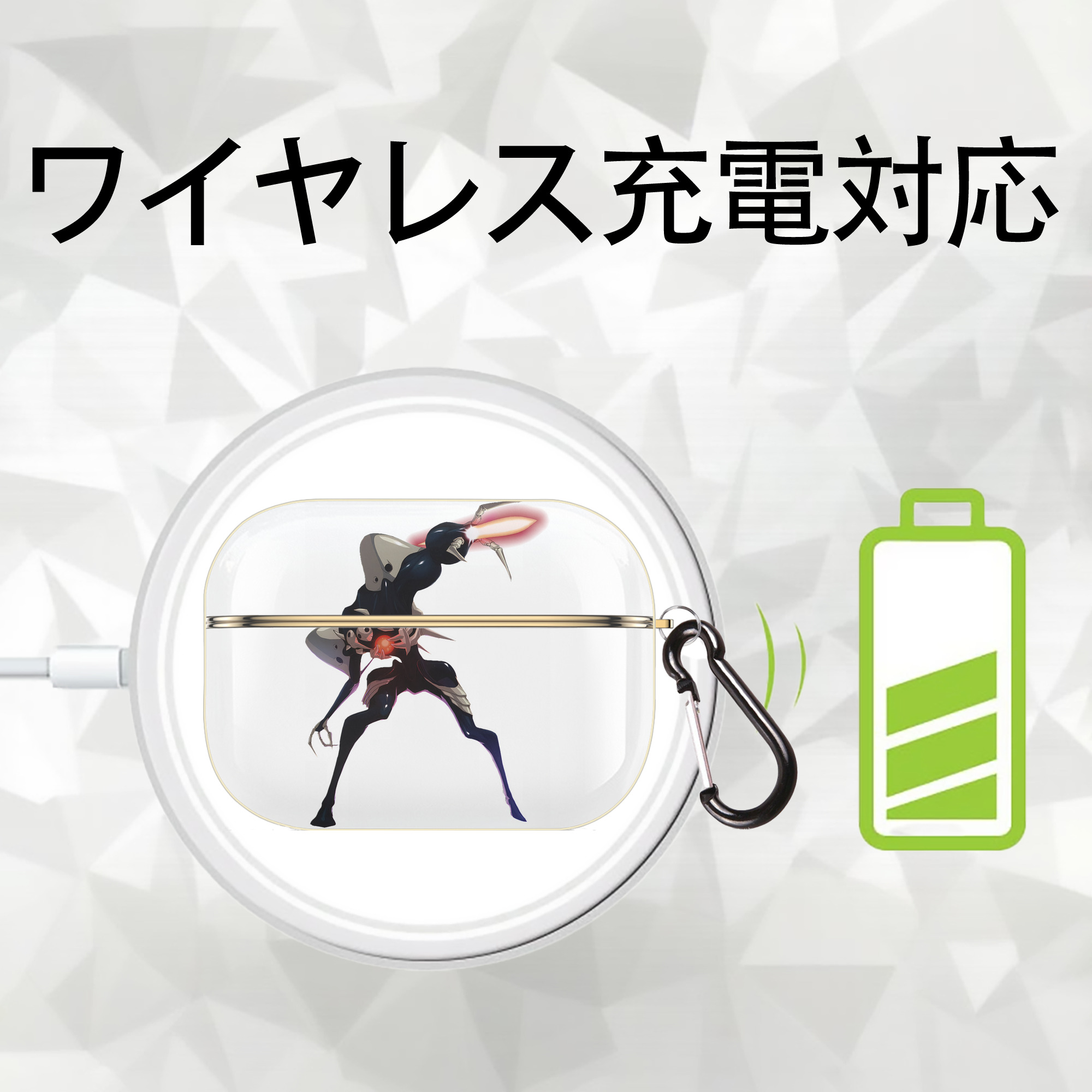 EVA 新世紀エヴァンゲリオン 【AirPods Pro用】ハードシェル保護ケース｜耐衝撃・防指紋・カラビナ付き商品仕様