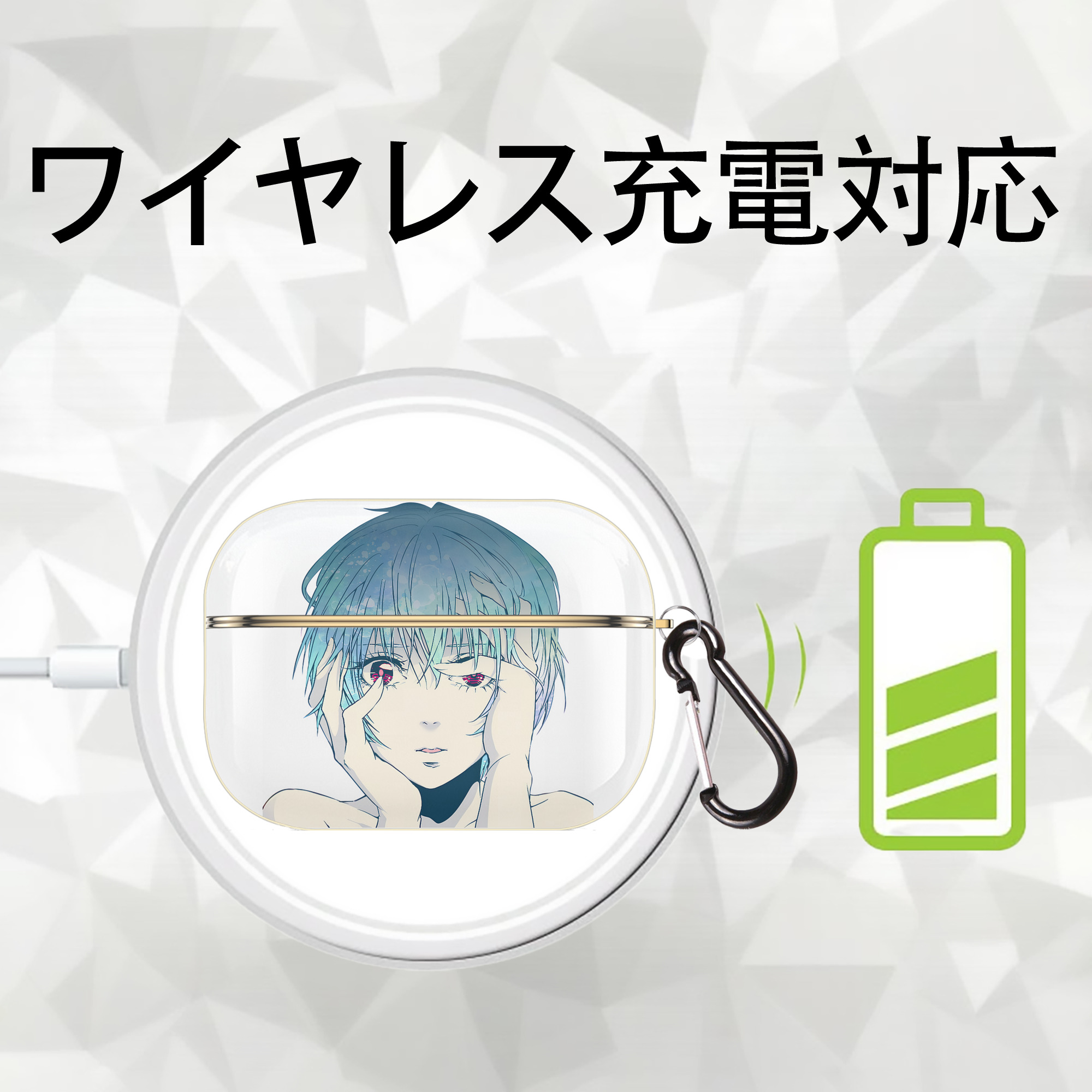 EVA 新世紀エヴァンゲリオン 【AirPods Pro用】ハードシェル保護ケース｜耐衝撃・防指紋・カラビナ付き商品仕様