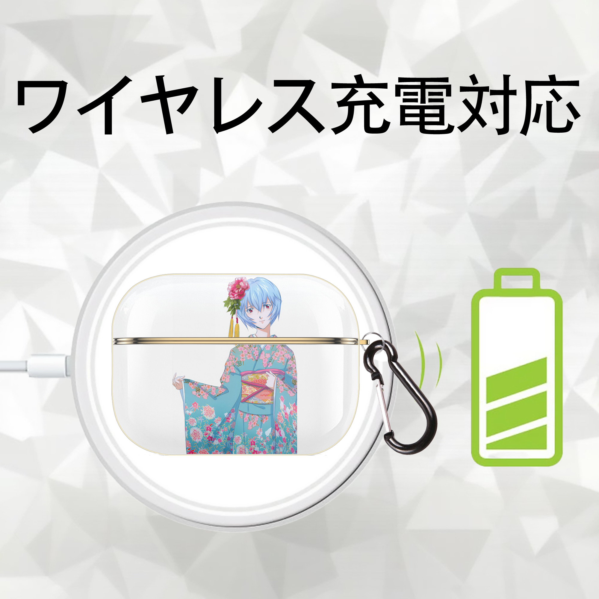 EVA 新世紀エヴァンゲリオン 【AirPods Pro用】ハードシェル保護ケース｜耐衝撃・防指紋・カラビナ付き商品仕様