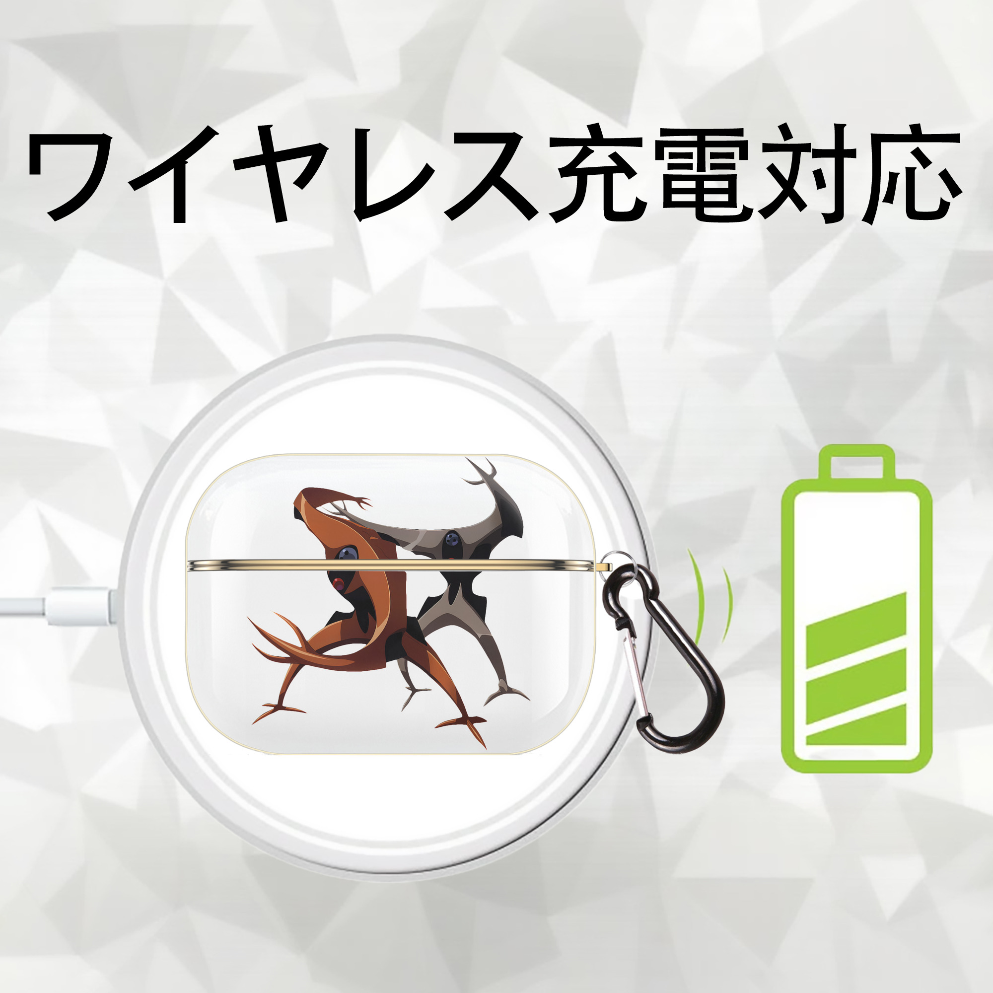 EVA 新世紀エヴァンゲリオン 【AirPods Pro用】ハードシェル保護ケース｜耐衝撃・防指紋・カラビナ付き商品仕様