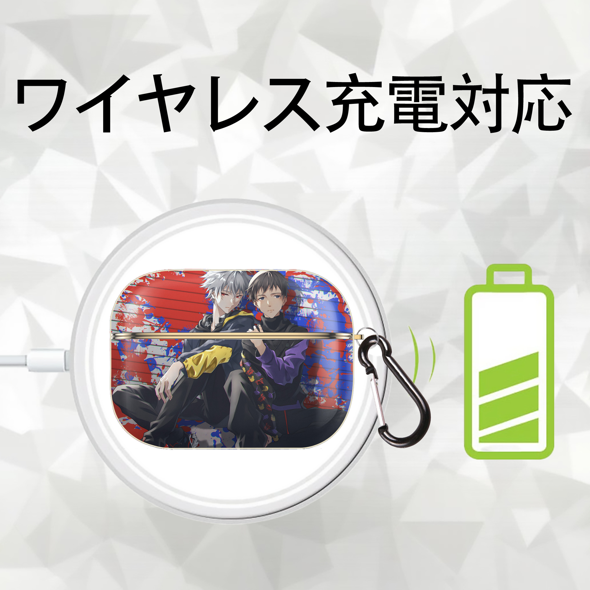 EVA 新世紀エヴァンゲリオン 【AirPods Pro用】ハードシェル保護ケース｜耐衝撃・防指紋・カラビナ付き商品仕様