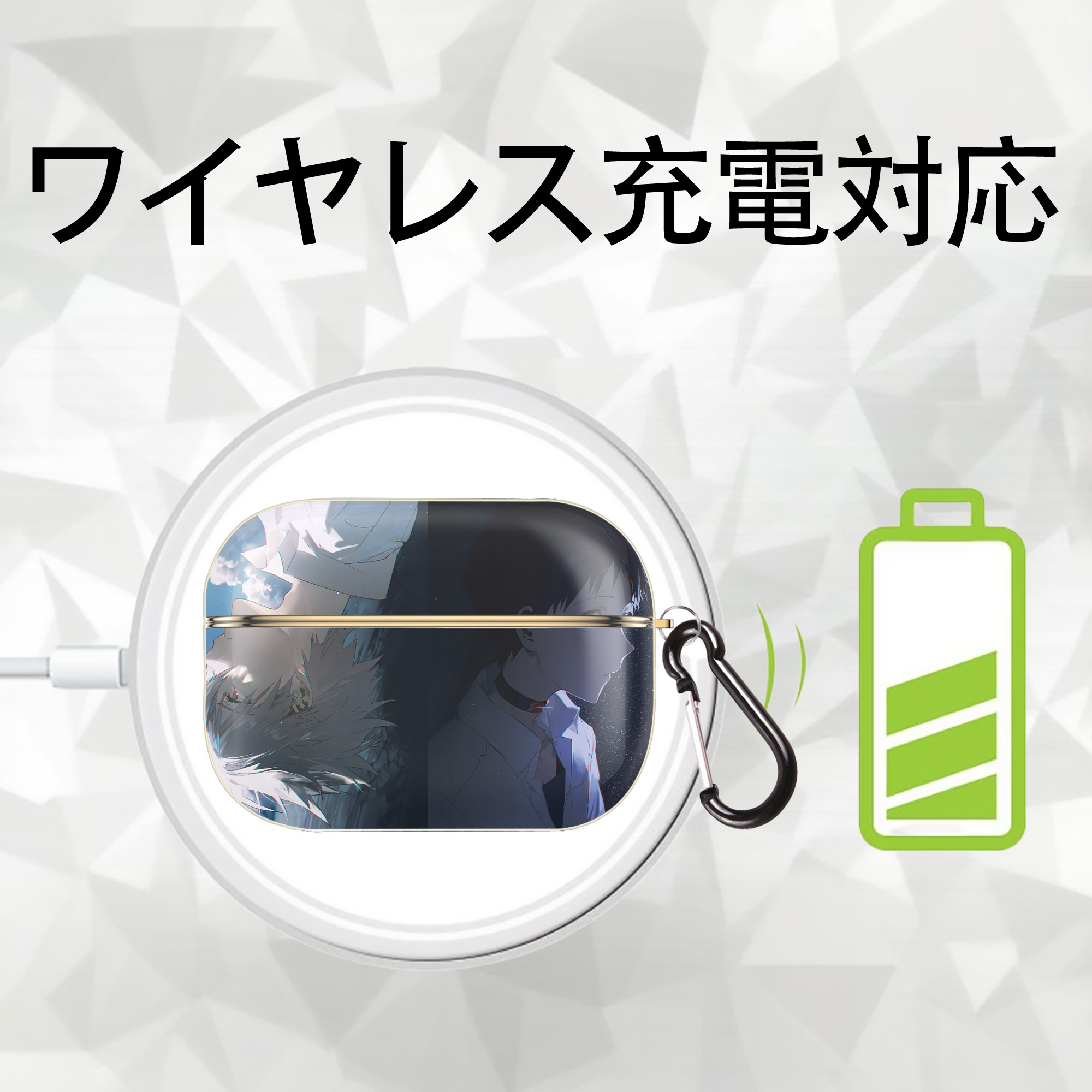 EVA 新世紀エヴァンゲリオン 【AirPods Pro用】ハードシェル保護ケース｜耐衝撃・防指紋・カラビナ付き商品仕様