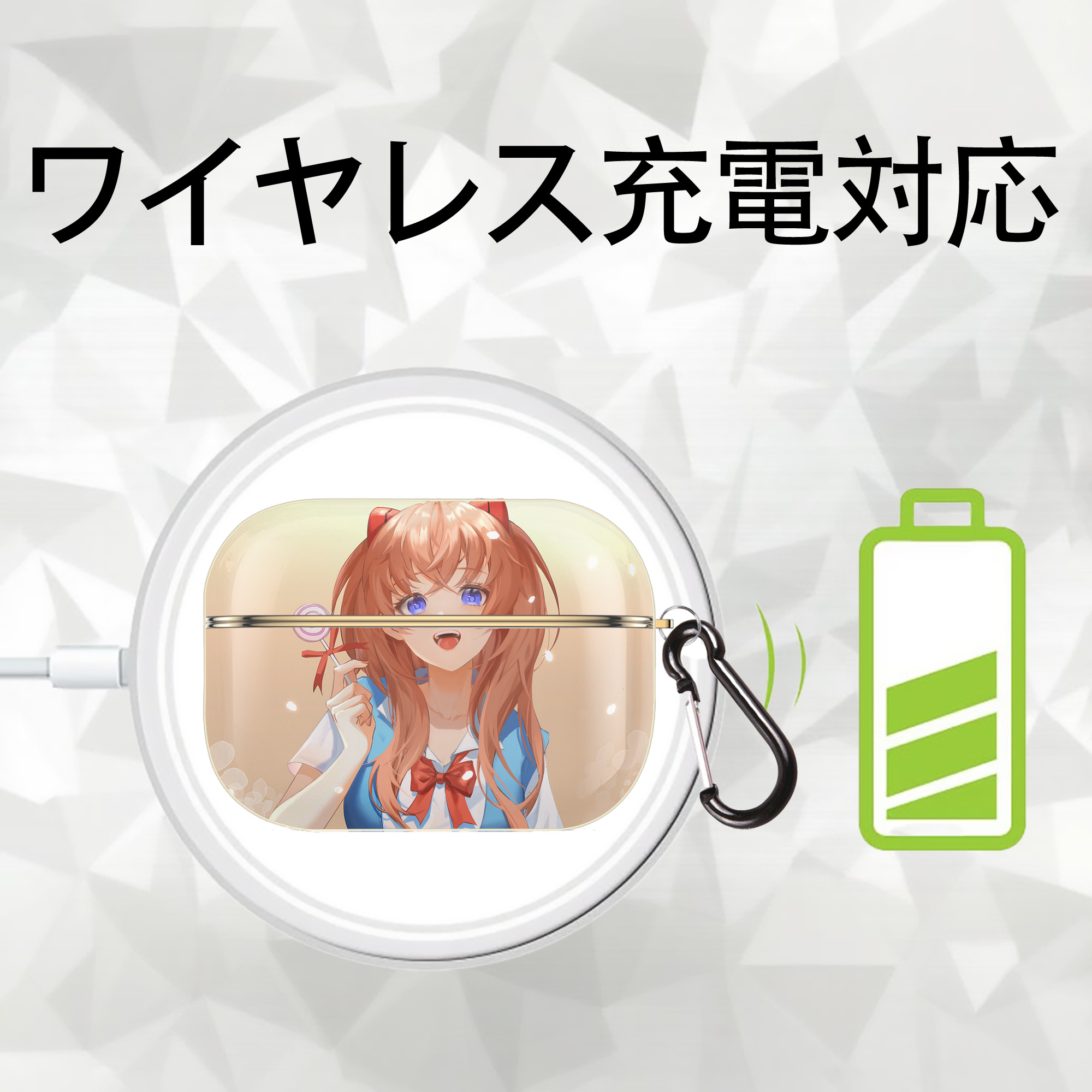 EVA 新世紀エヴァンゲリオン 【AirPods Pro用】ハードシェル保護ケース｜耐衝撃・防指紋・カラビナ付き商品仕様