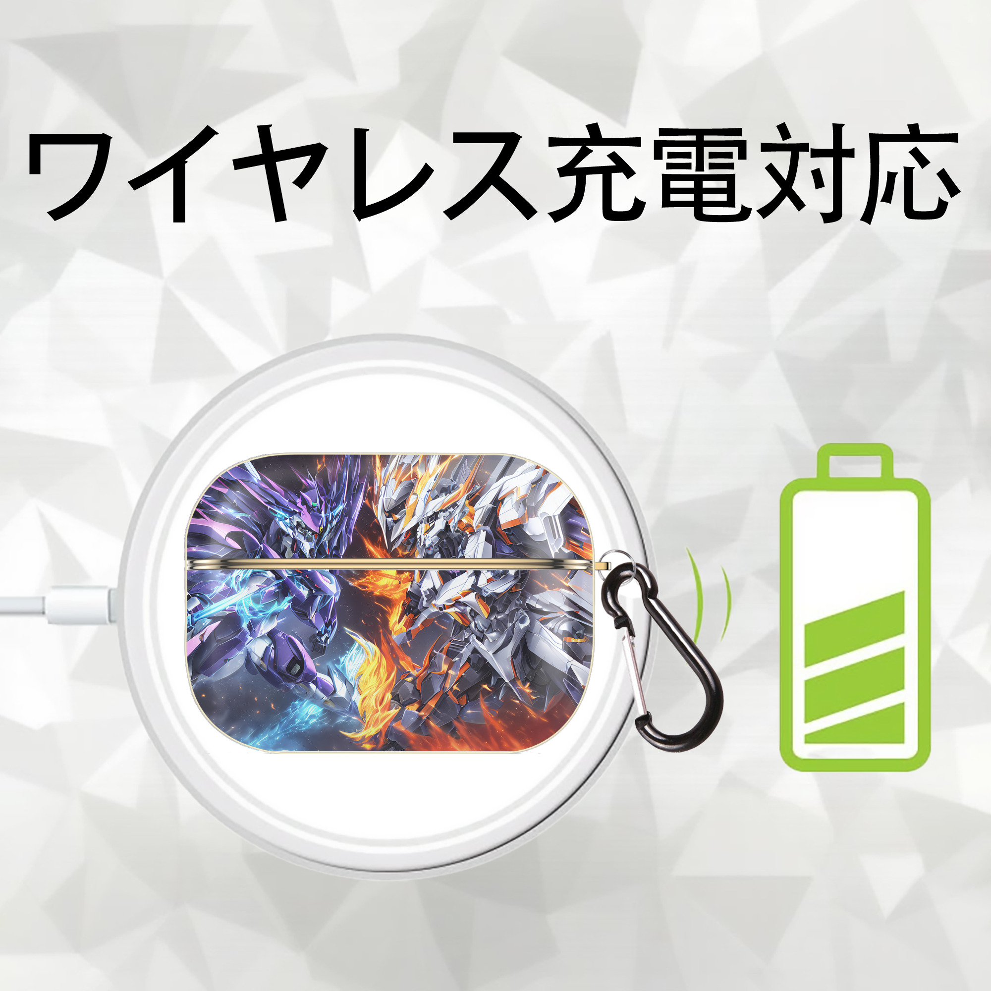 EVA 新世紀エヴァンゲリオン 【AirPods Pro用】ハードシェル保護ケース｜耐衝撃・防指紋・カラビナ付き商品仕様