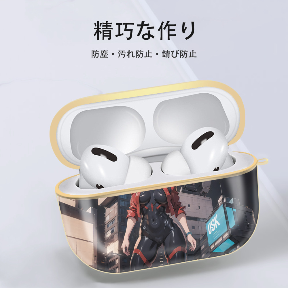 EVA 新世紀エヴァンゲリオン 【AirPods Pro用】ハードシェル保護ケース｜耐衝撃・防指紋・カラビナ付き商品仕様